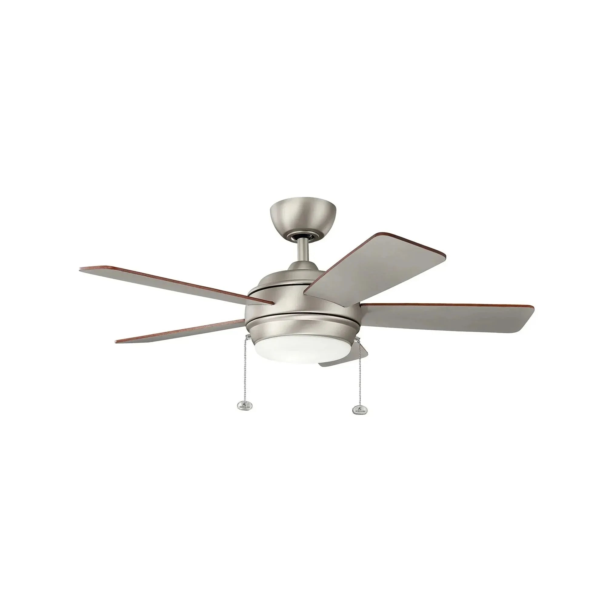 Starkk 42" Brushed Nickel LED Ceiling Fan with Pull Chain