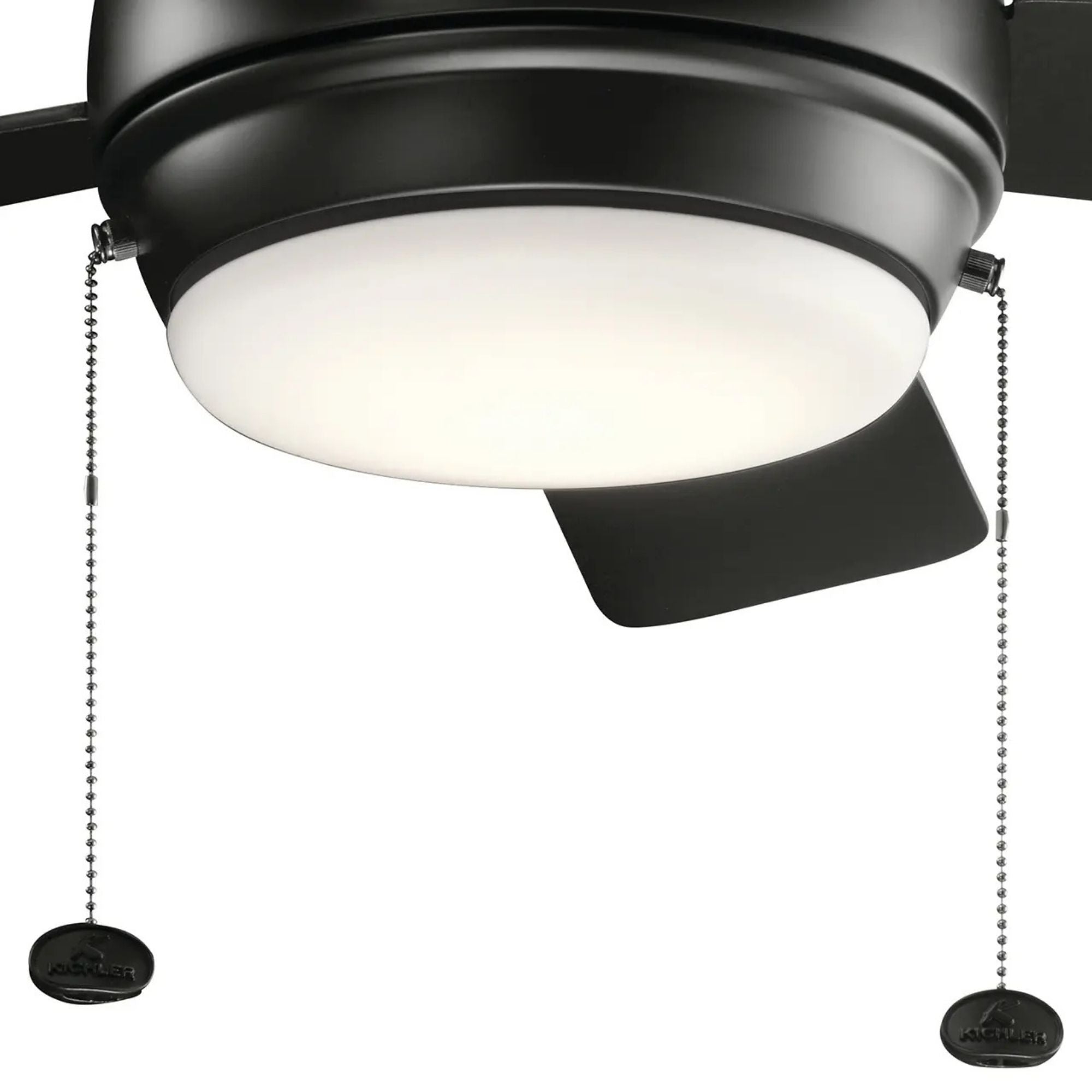 Starkk 42" Satin Black LED Ceiling Fan with Pull Chain