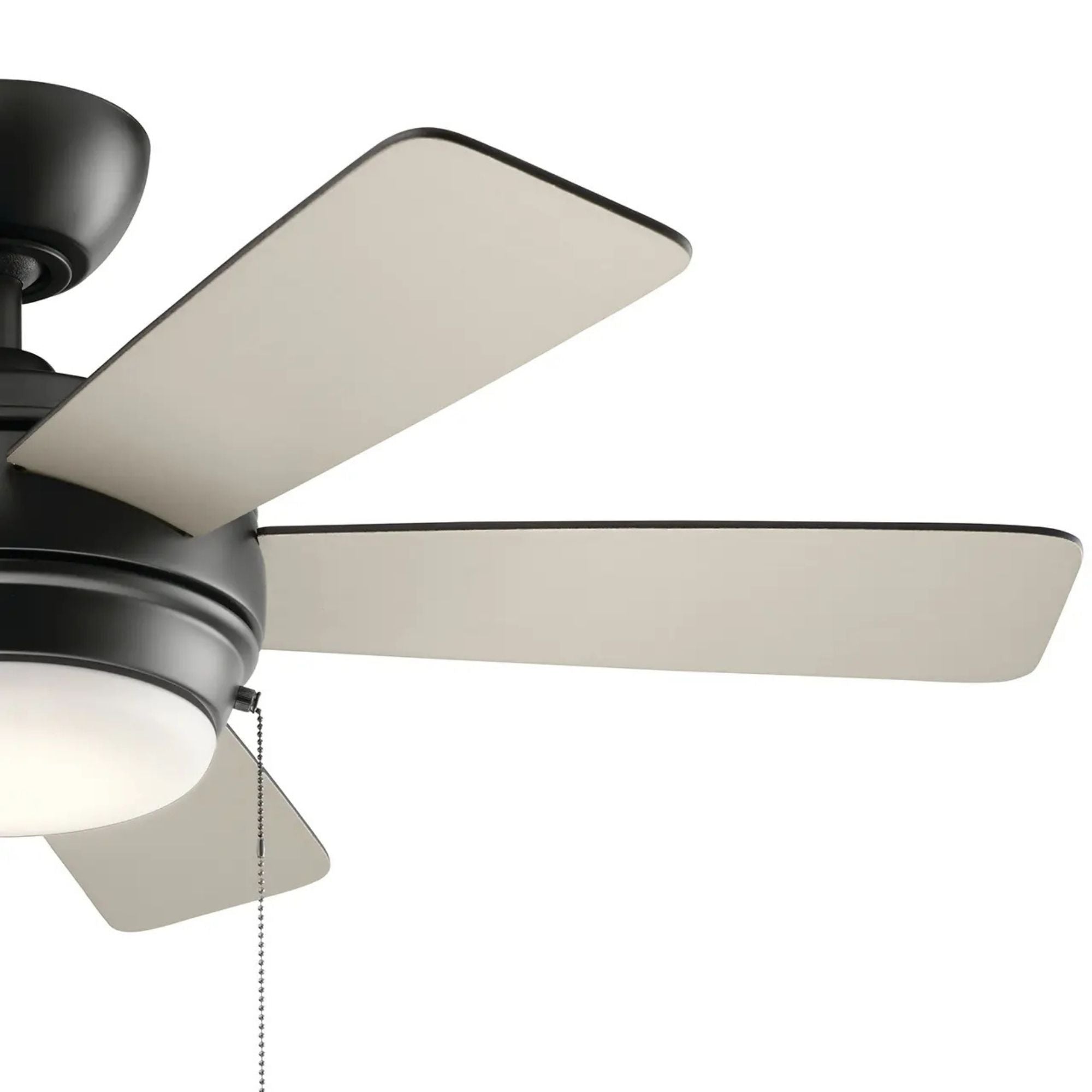 Starkk 42" Satin Black LED Ceiling Fan with Pull Chain