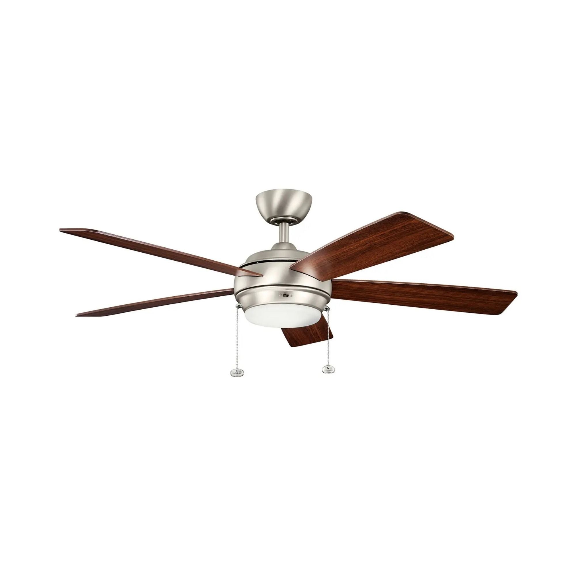 Starkk 52" Brushed Nickel LED Ceiling Fan with Pull Chain
