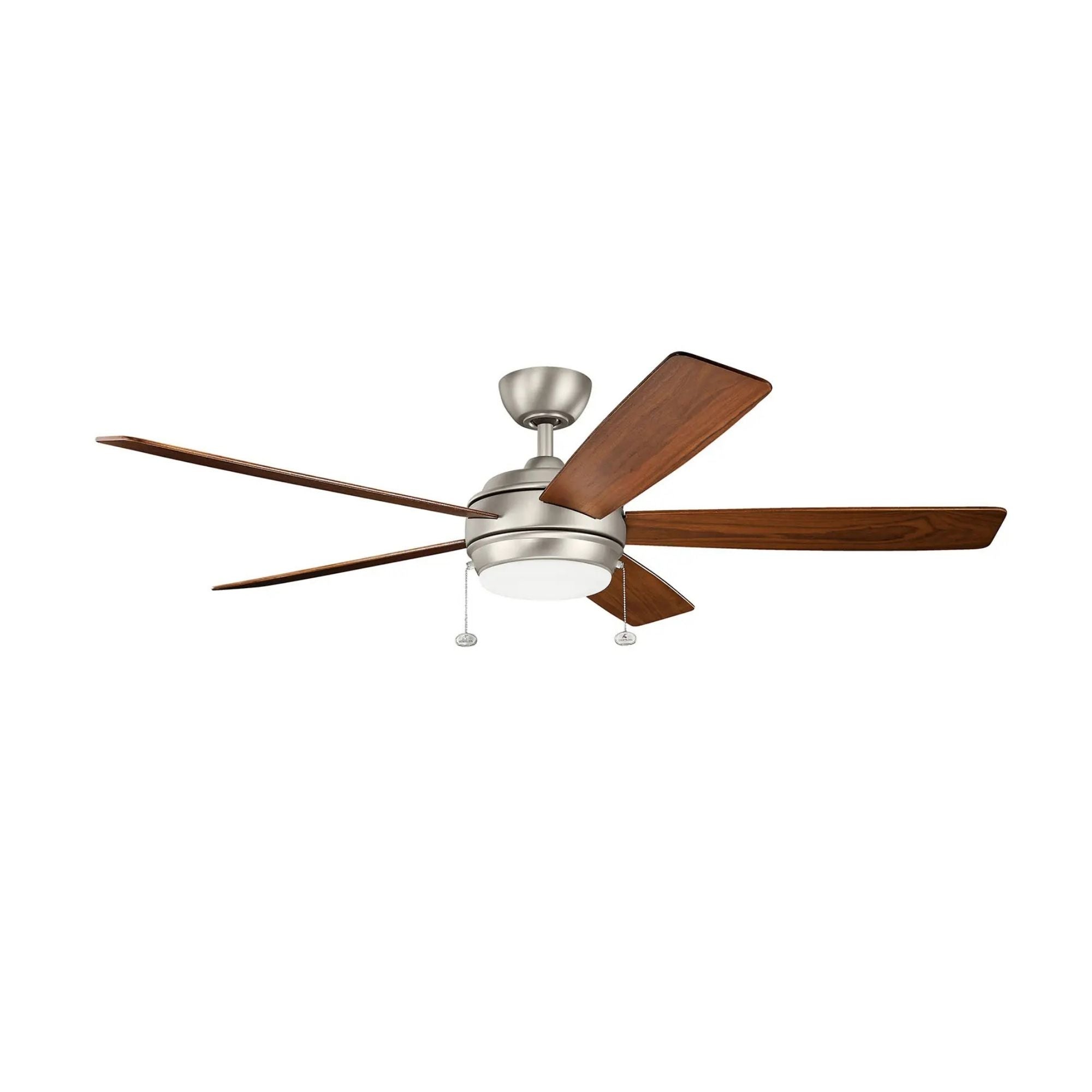 Starkk 60" Brushed Nickel LED Ceiling Fan with Pull Chain