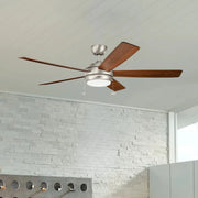 Kichler Lighting - Starkk 60" Brushed Nickel LED Ceiling Fan with Pull Chain | Bees Lighting