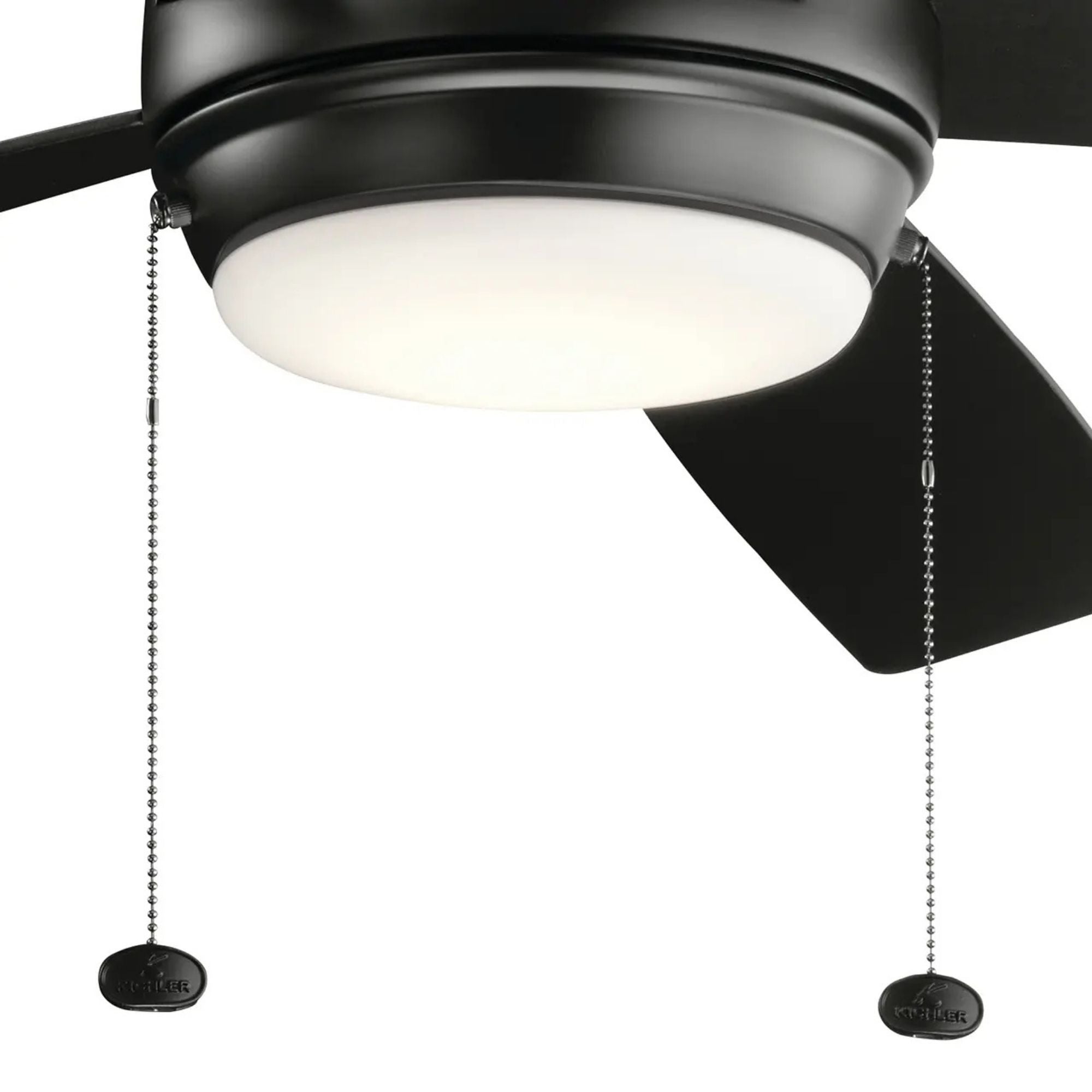 Starkk 60" Satin Black LED Ceiling Fan with Pull Chain