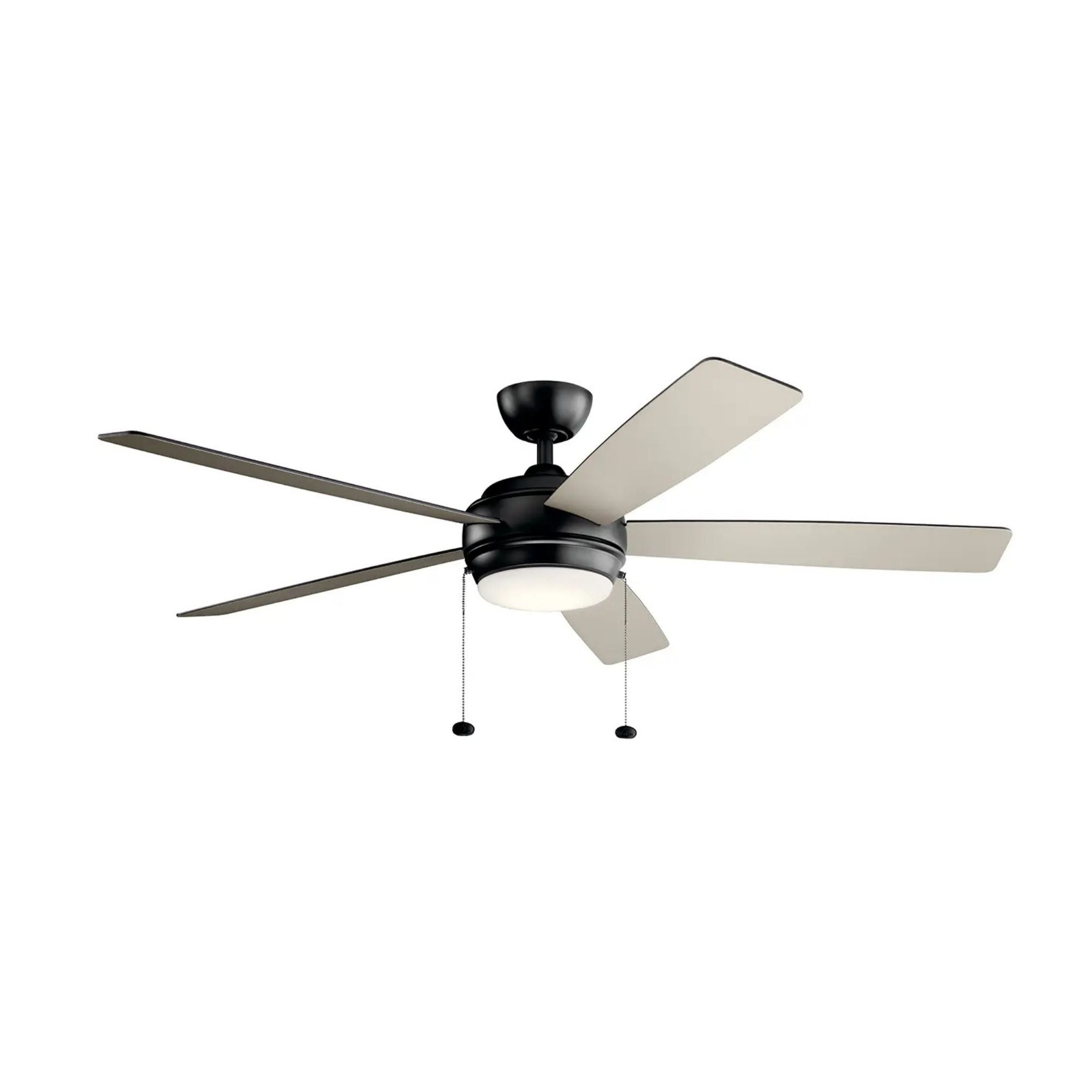 Starkk 60" Satin Black LED Ceiling Fan with Pull Chain
