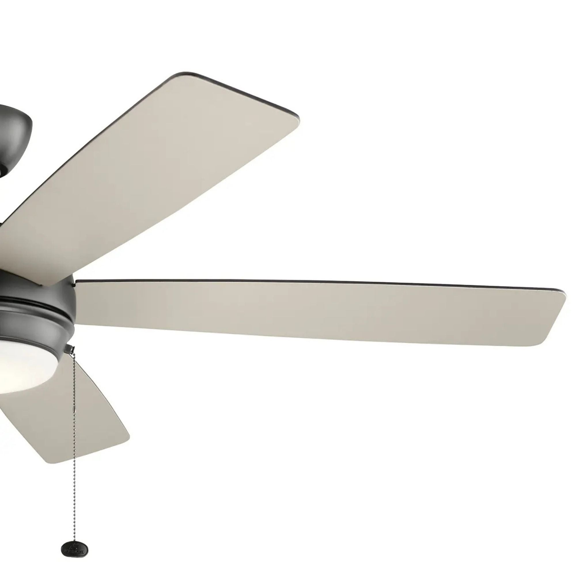 Starkk 60" Satin Black LED Ceiling Fan with Pull Chain