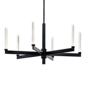 Sycara 36" LED Chandelier, Black Finish