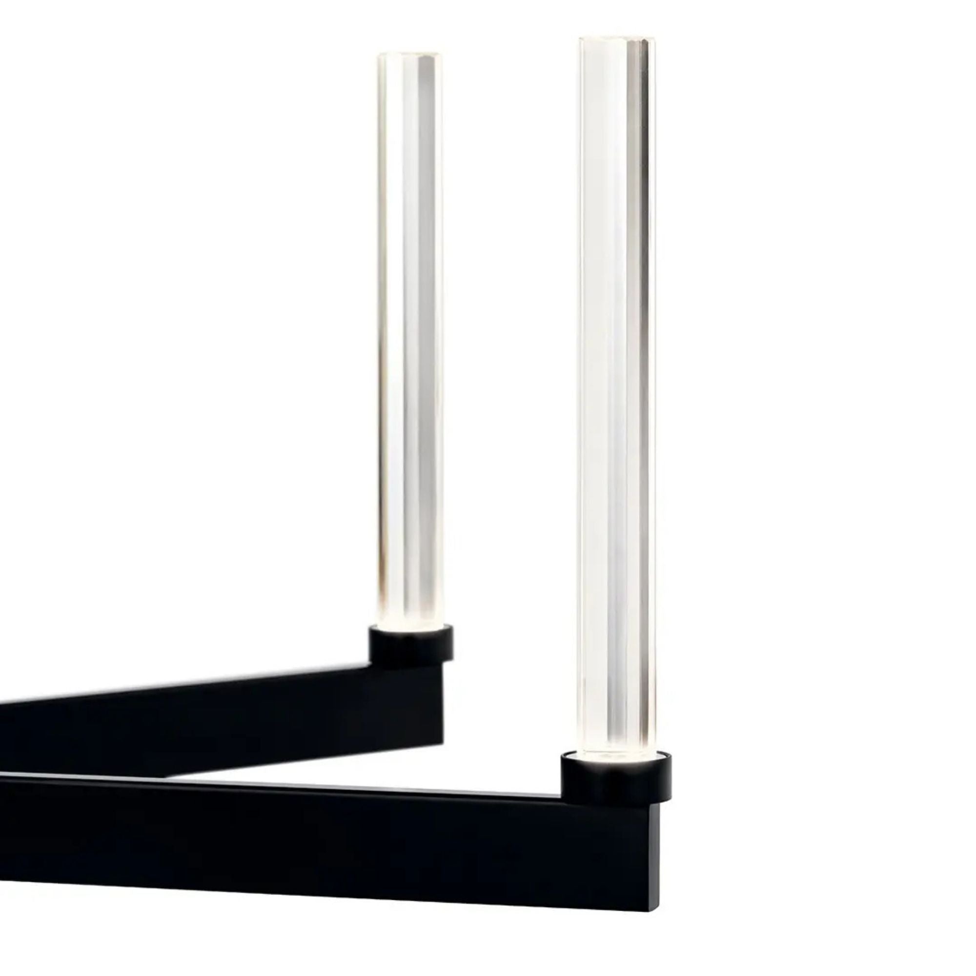 Sycara 36" LED Chandelier, Black Finish