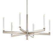 Sycara 36" LED Chandelier, Polished Nickel Finish