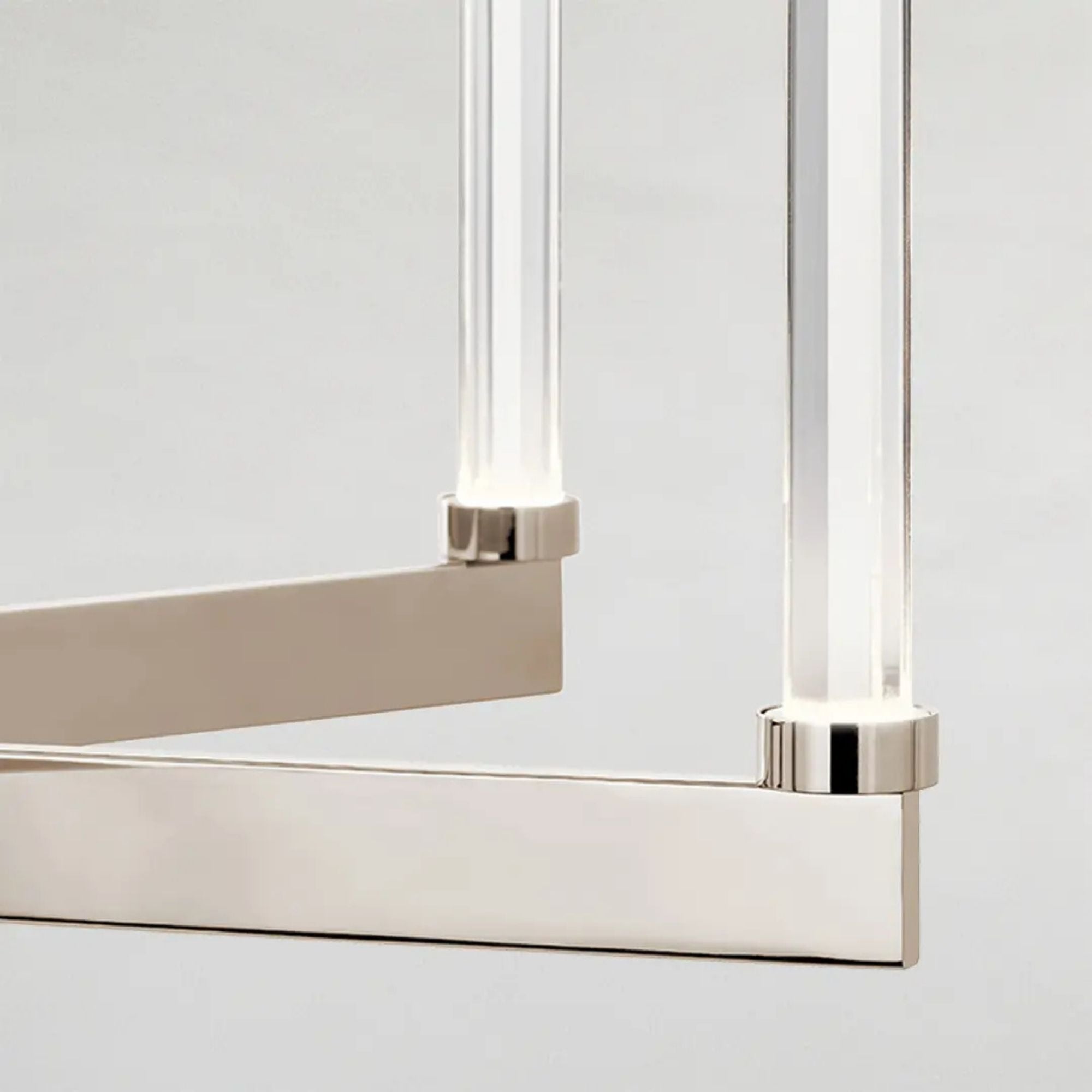 Sycara 36" LED Chandelier, Polished Nickel Finish