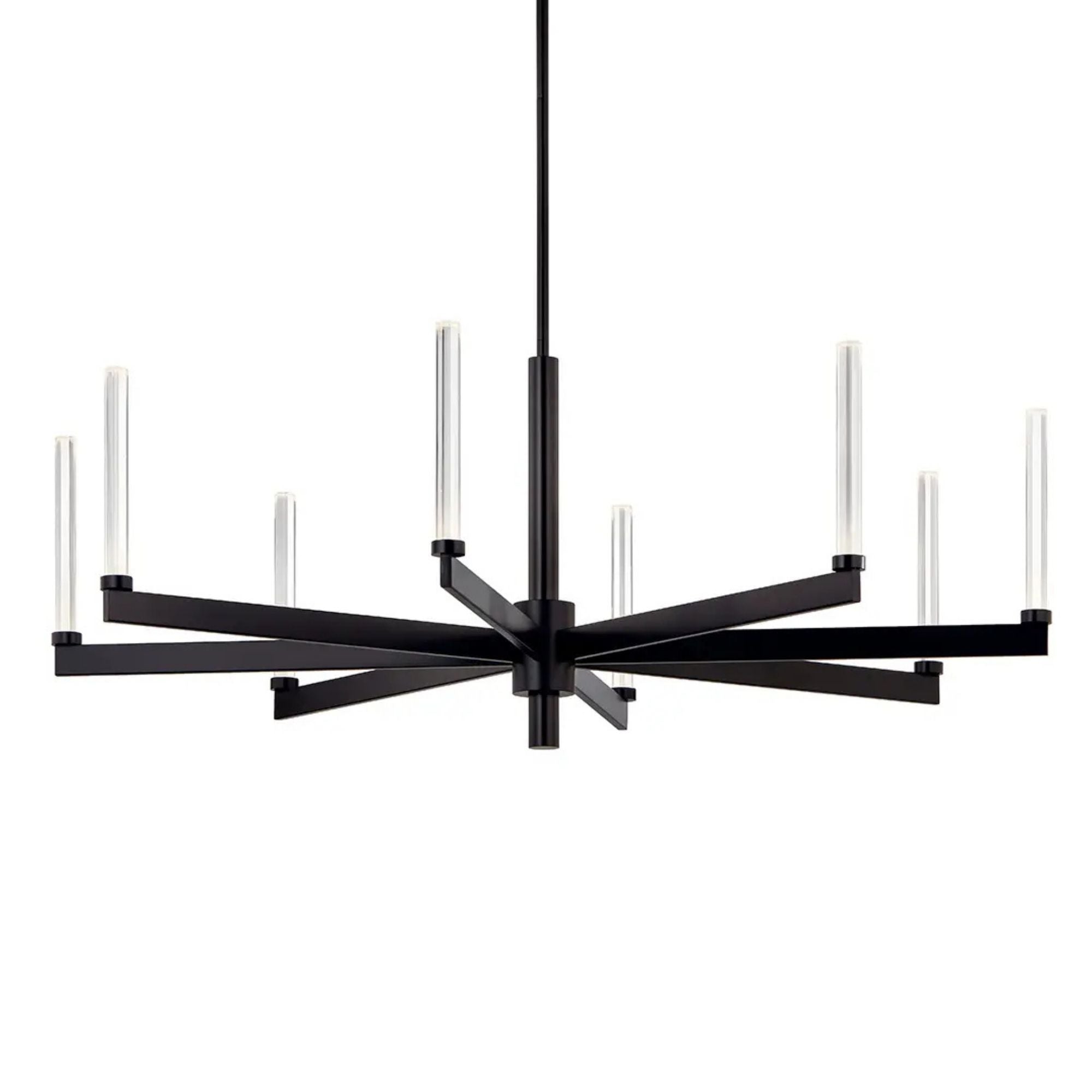 Sycara 49" LED Chandelier, Black Finish