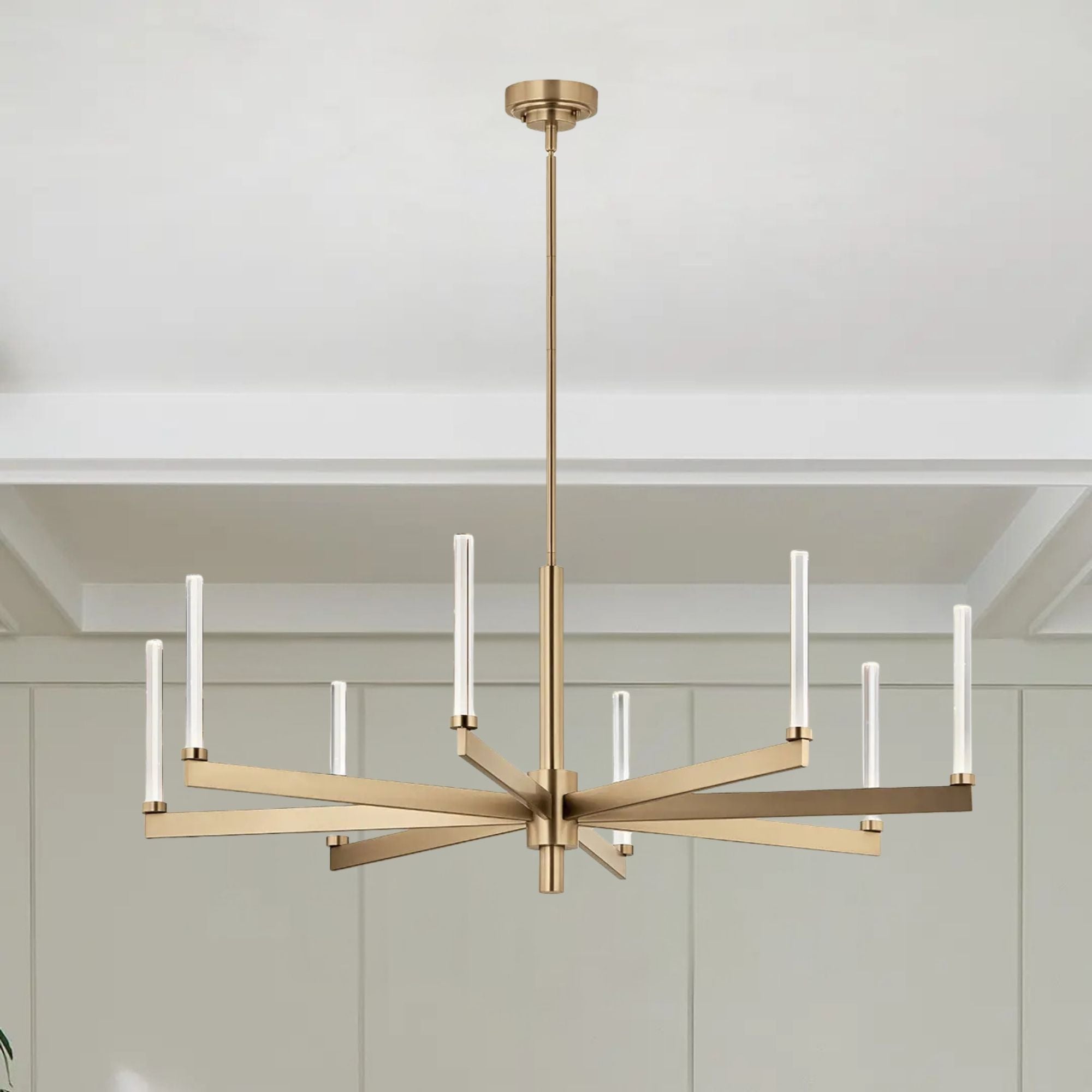 Sycara 49" LED Chandelier, Champagne Bronze Finish