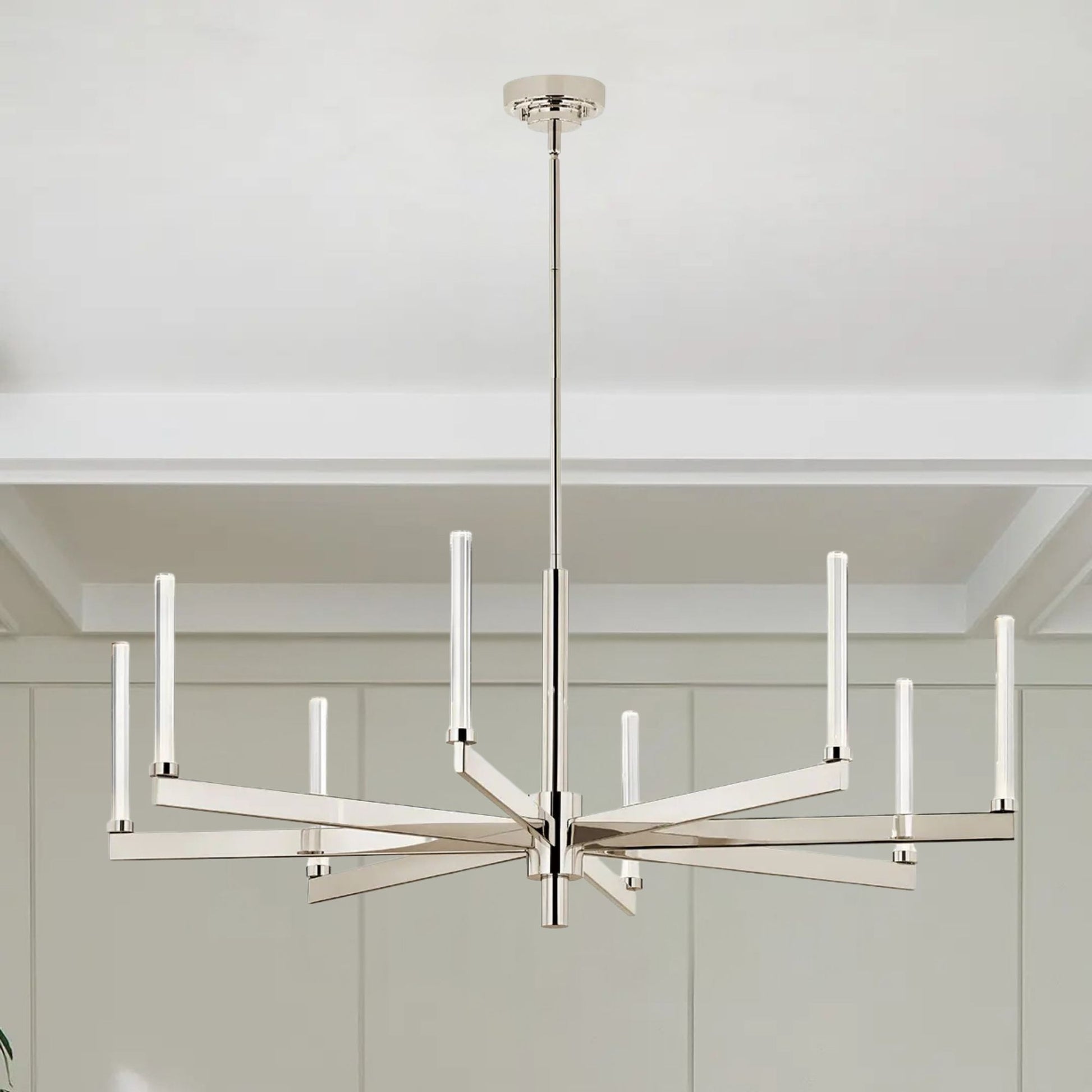 Kichler Lighting - Sycara 49" LED Chandelier, Polished Nickel Finish | Bees Lighting