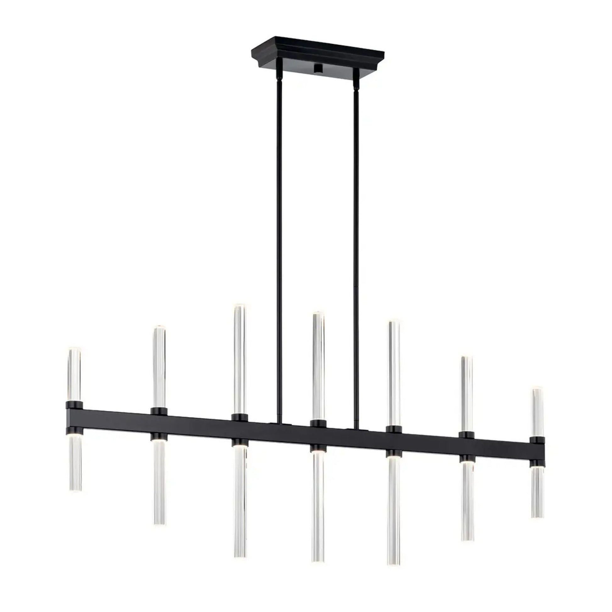 Kichler Lighting - Sycara 48" LED Linear Chandelier, Black Finish | Bees Lighting