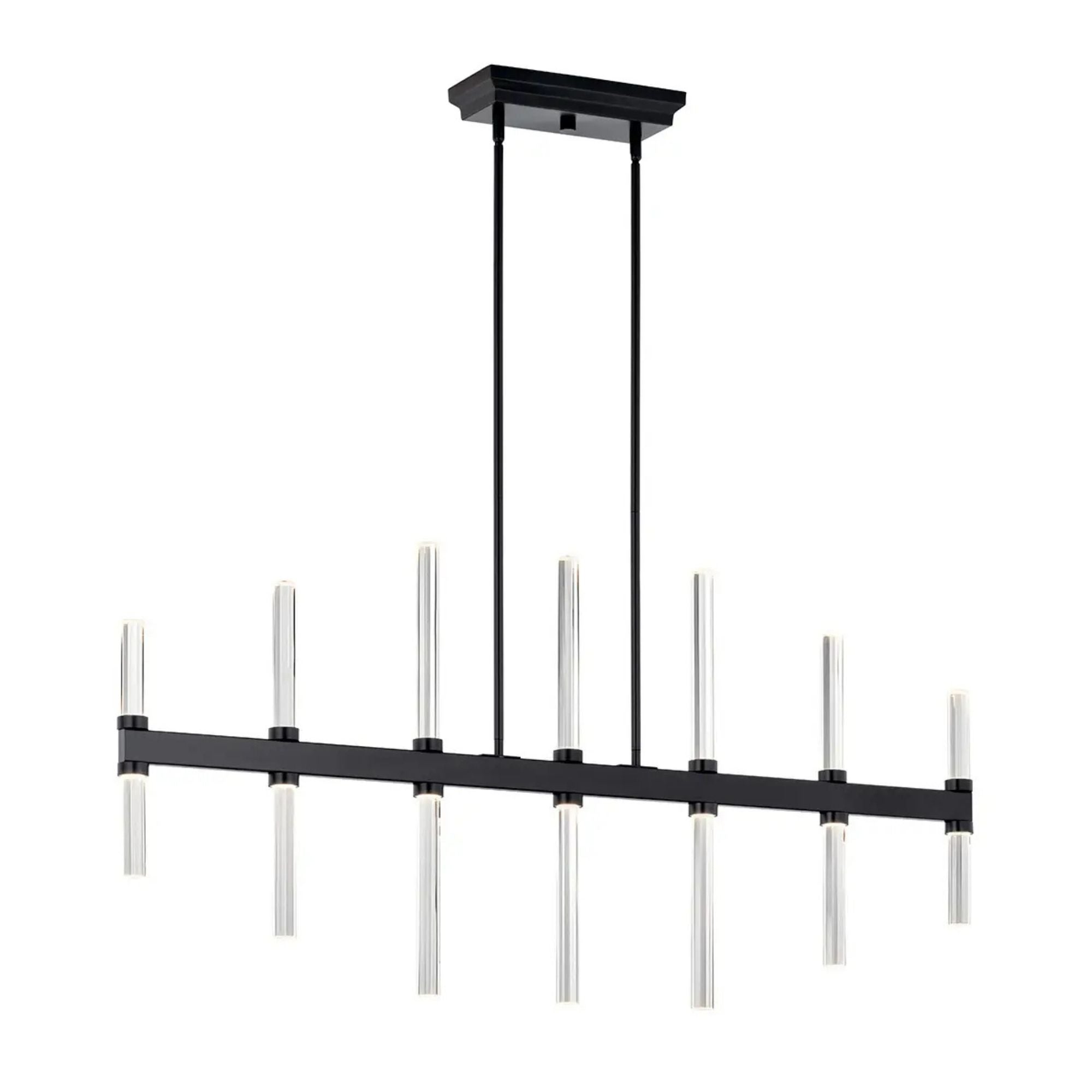 Kichler Lighting - Sycara 48" LED Linear Chandelier, Black Finish | Bees Lighting