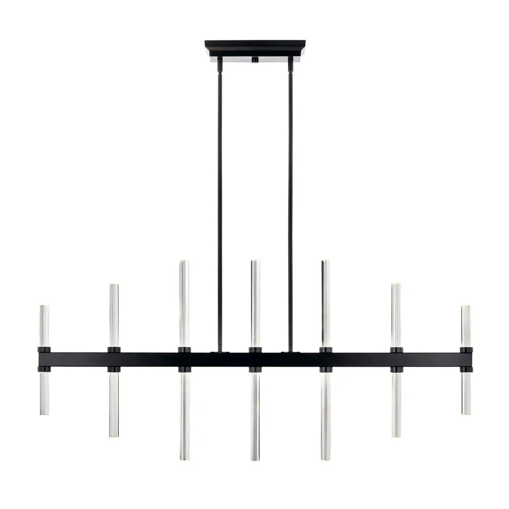 Kichler Lighting - Sycara 48" LED Linear Chandelier, Black Finish | Bees Lighting