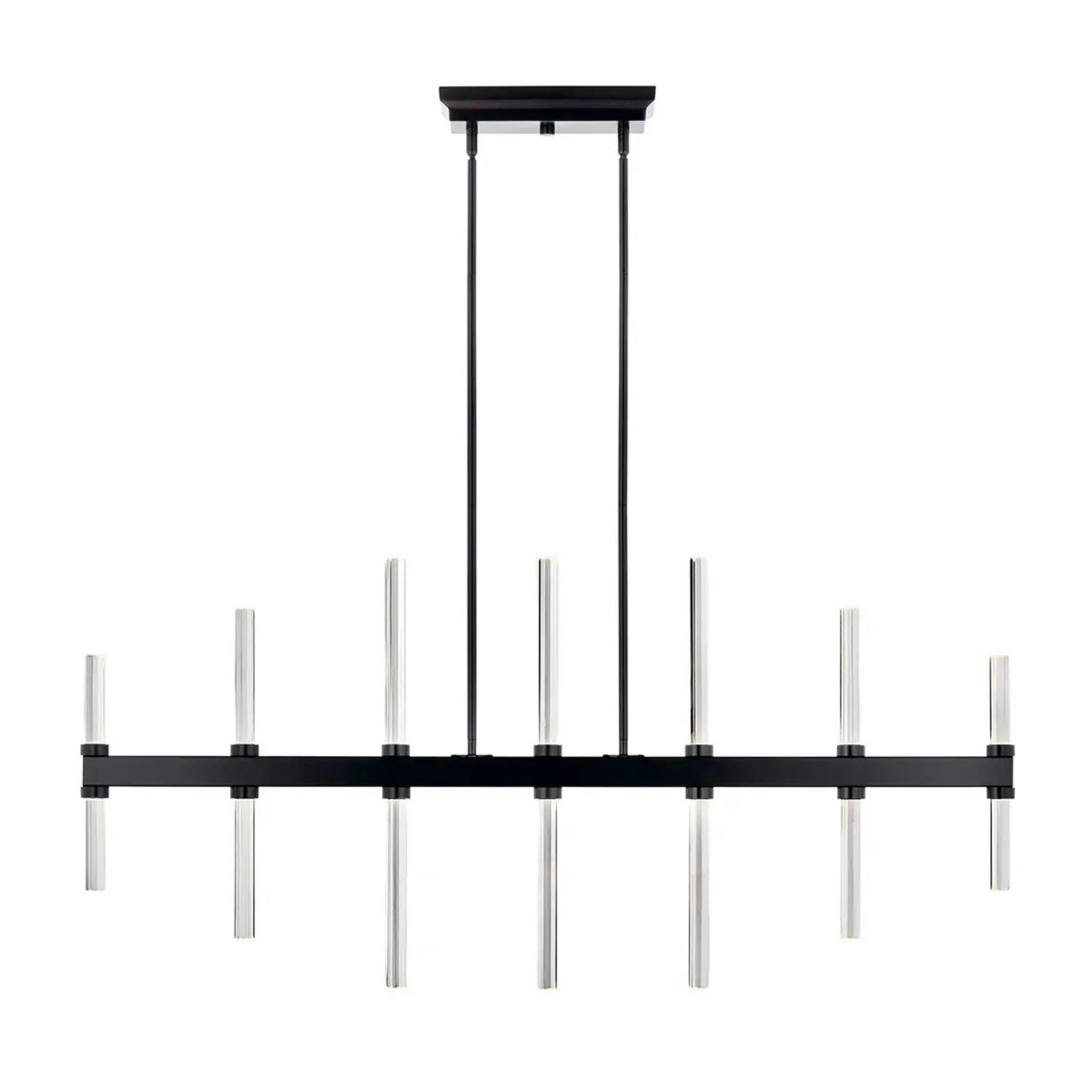 Kichler Lighting - Sycara 48" LED Linear Chandelier, Black Finish | Bees Lighting
