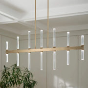 Kichler Lighting - Sycara 48" LED Linear Chandelier, Champagne Bronze Finish | Bees Lighting