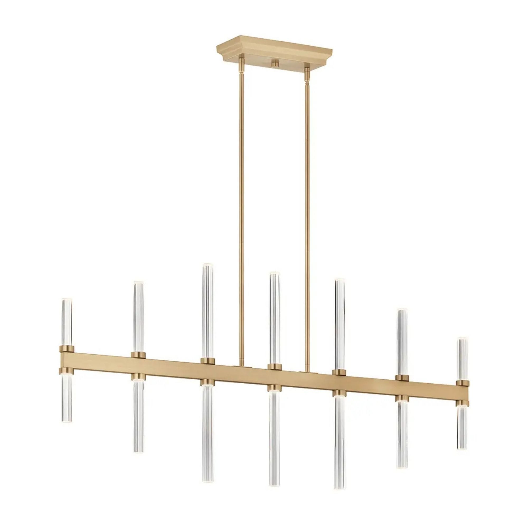 Kichler Lighting - Sycara 48" LED Linear Chandelier, Champagne Bronze Finish | Bees Lighting