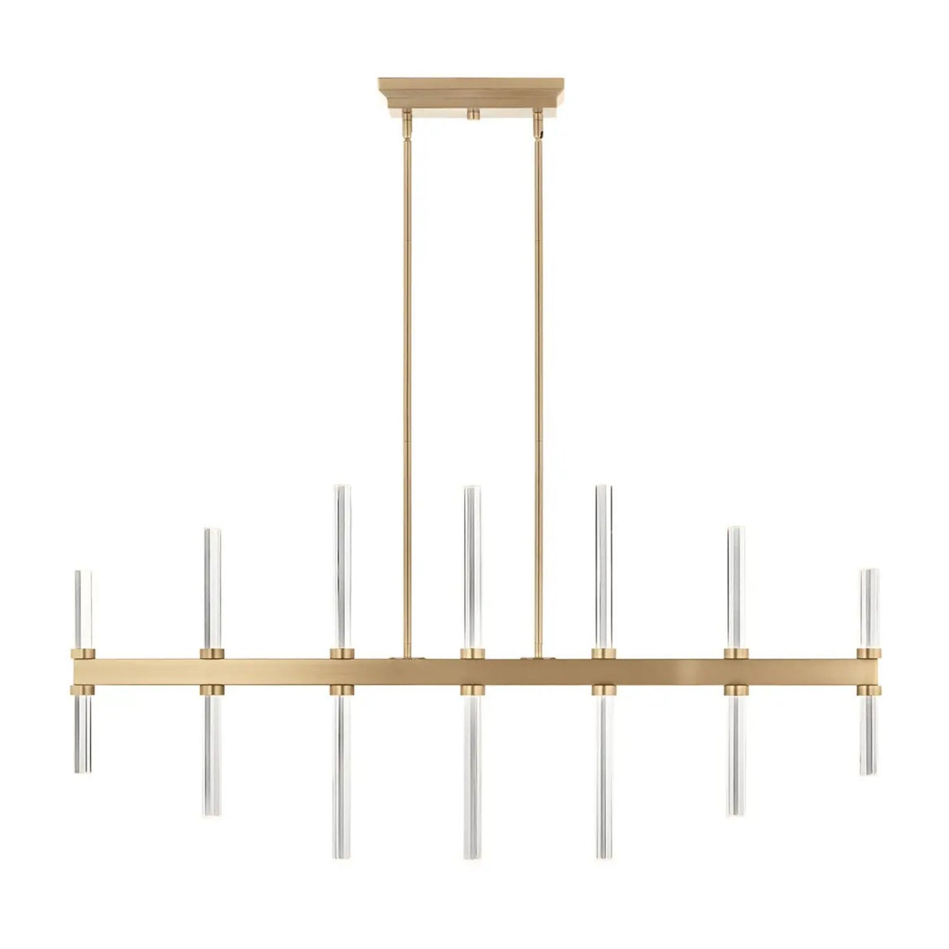 Kichler Lighting - Sycara 48" LED Linear Chandelier, Champagne Bronze Finish | Bees Lighting