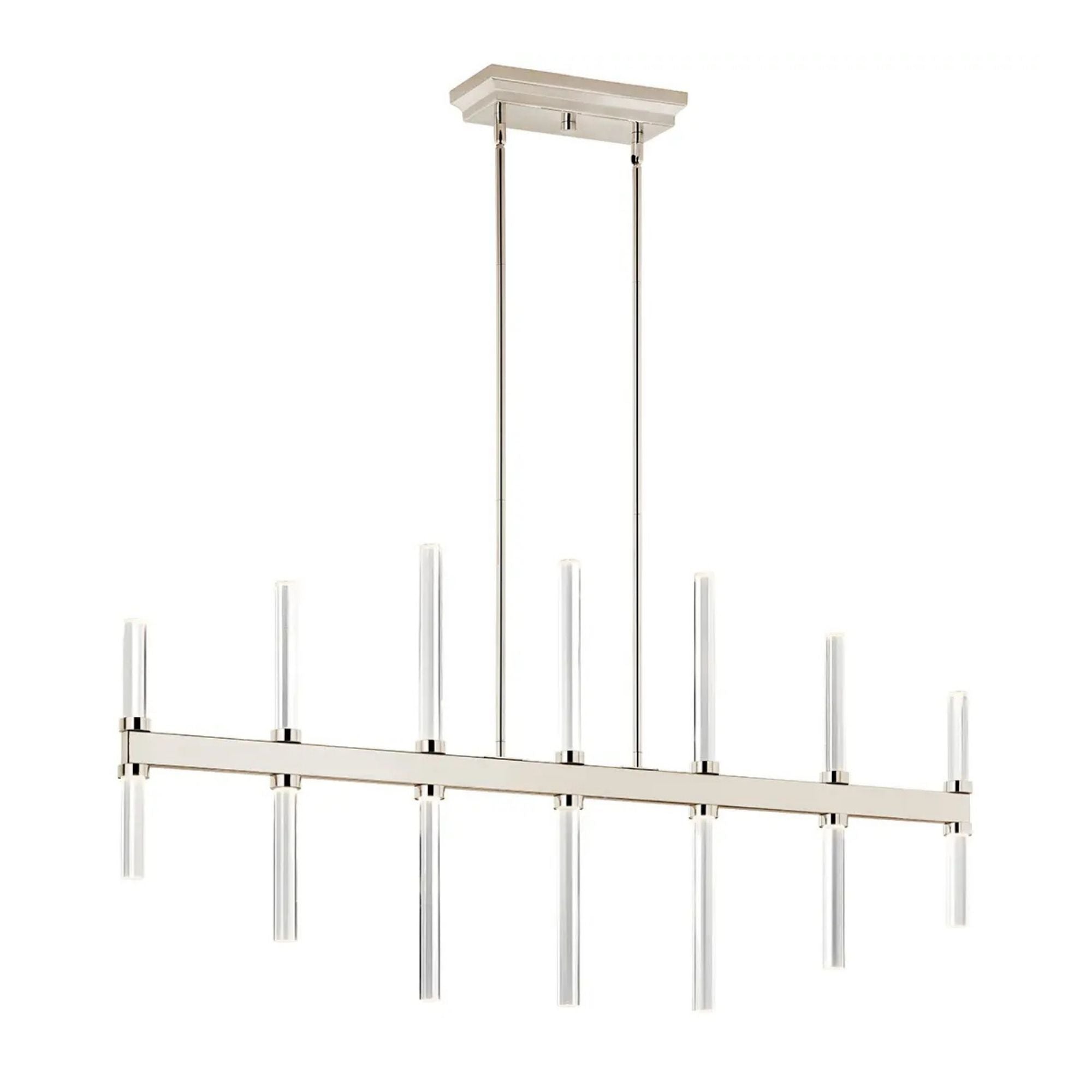 Kichler Lighting - Sycara 48" LED Linear Chandelier, Polished Nickel Finish | Bees Lighting