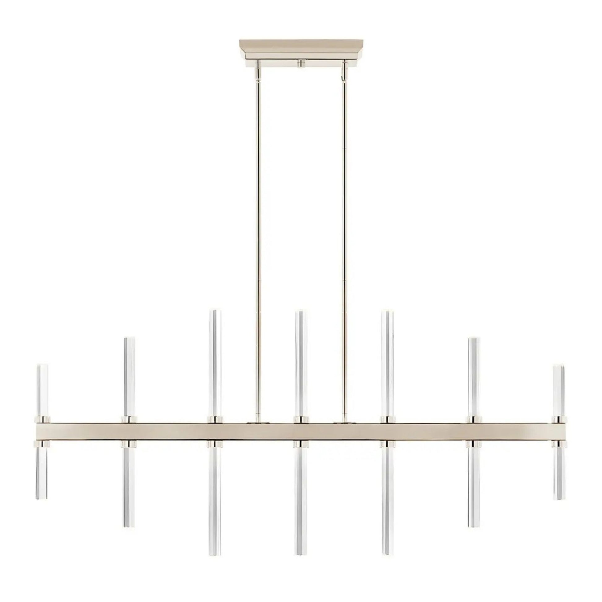 Kichler Lighting - Sycara 48" LED Linear Chandelier, Polished Nickel Finish | Bees Lighting