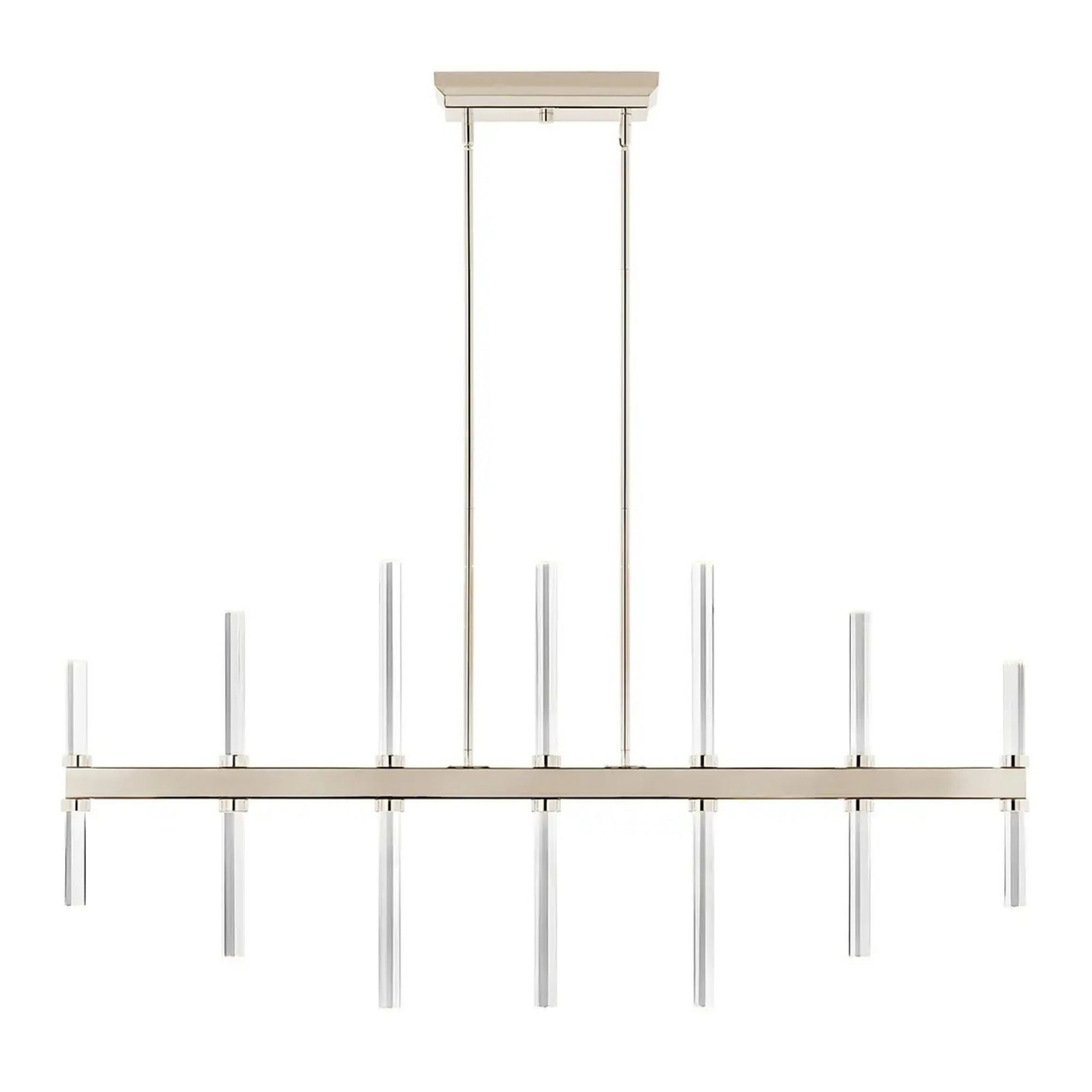 Kichler Lighting - Sycara 48" LED Linear Chandelier, Polished Nickel Finish | Bees Lighting