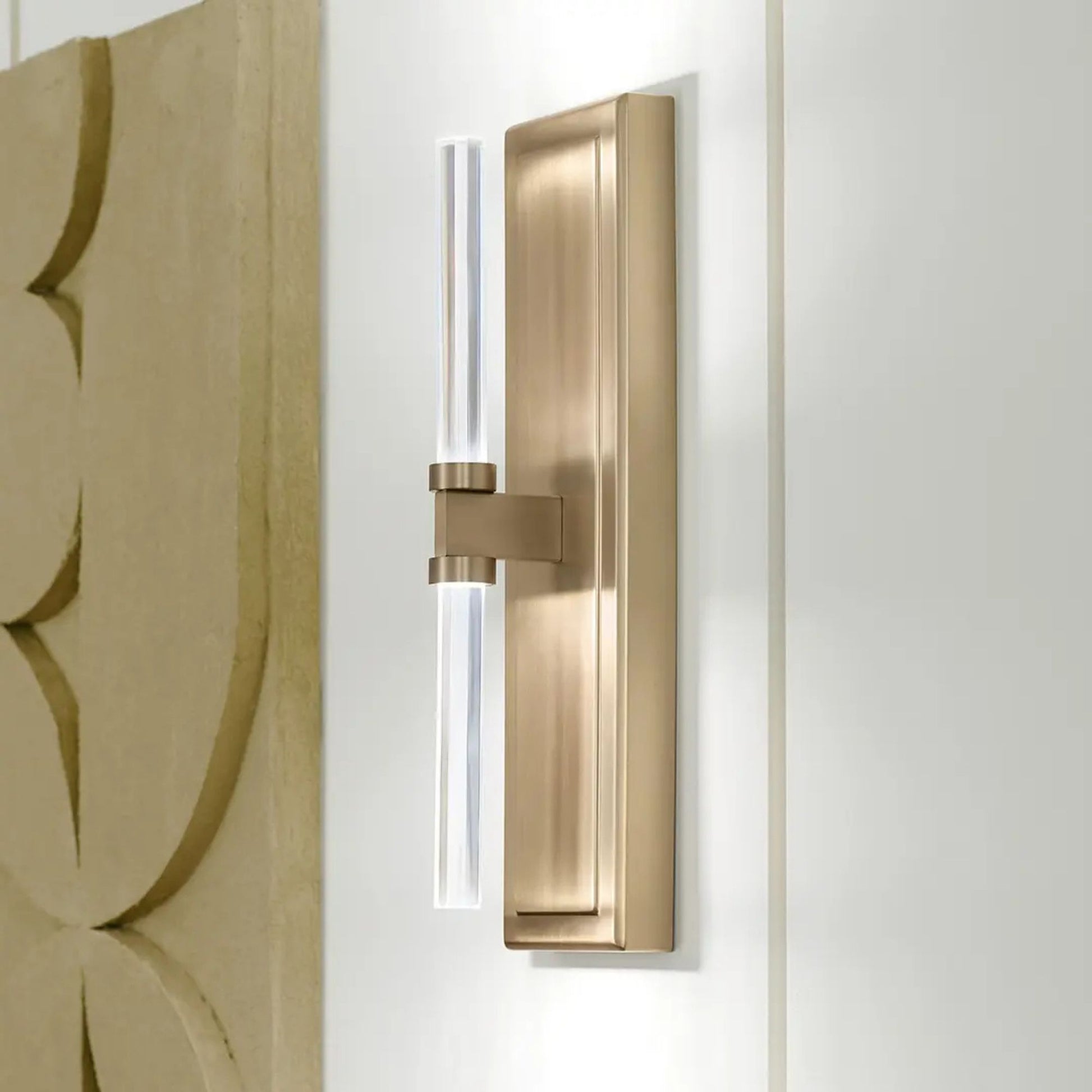 Kichler Lighting - Sycara 19" LED Wall Sconce, Champagne Bronze Finish | Bees Lighting