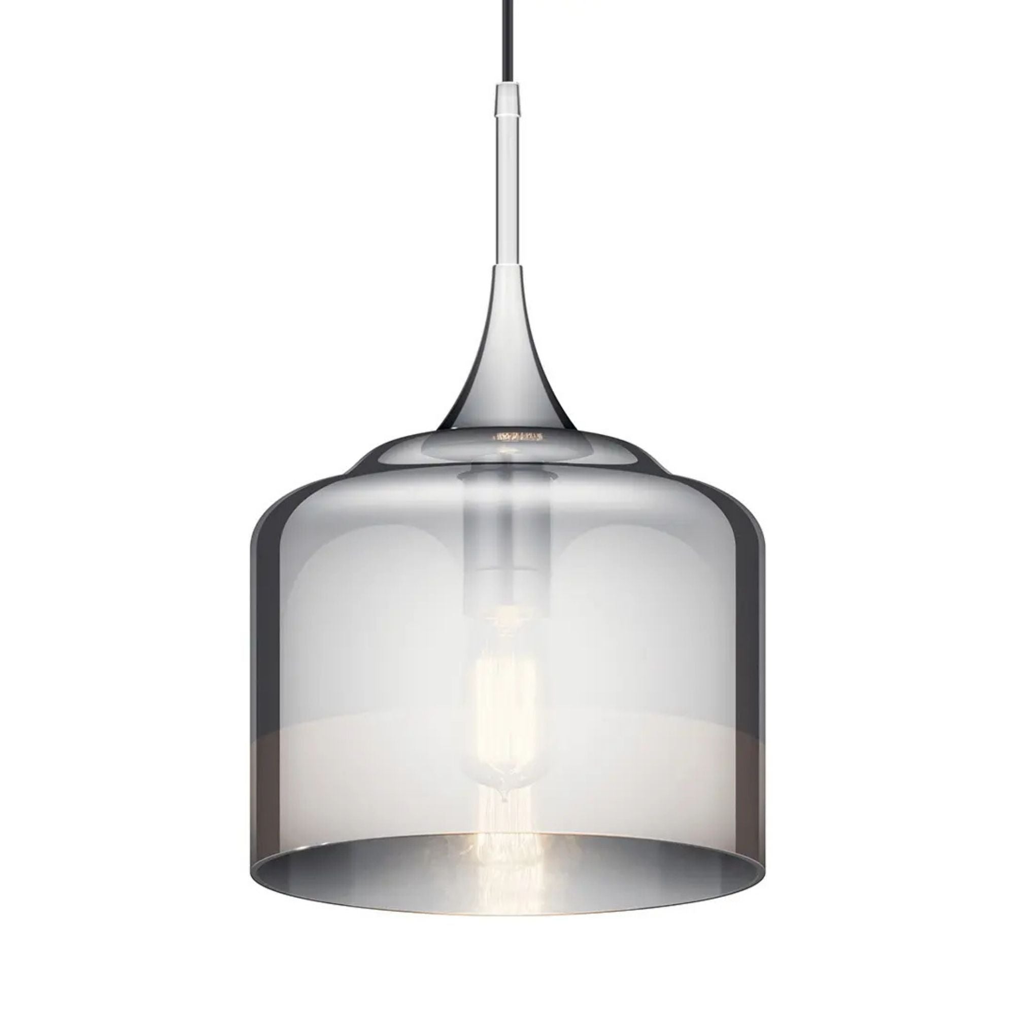 Kichler Tabot 16.75 in. Pendant Light, Chrome with Glass