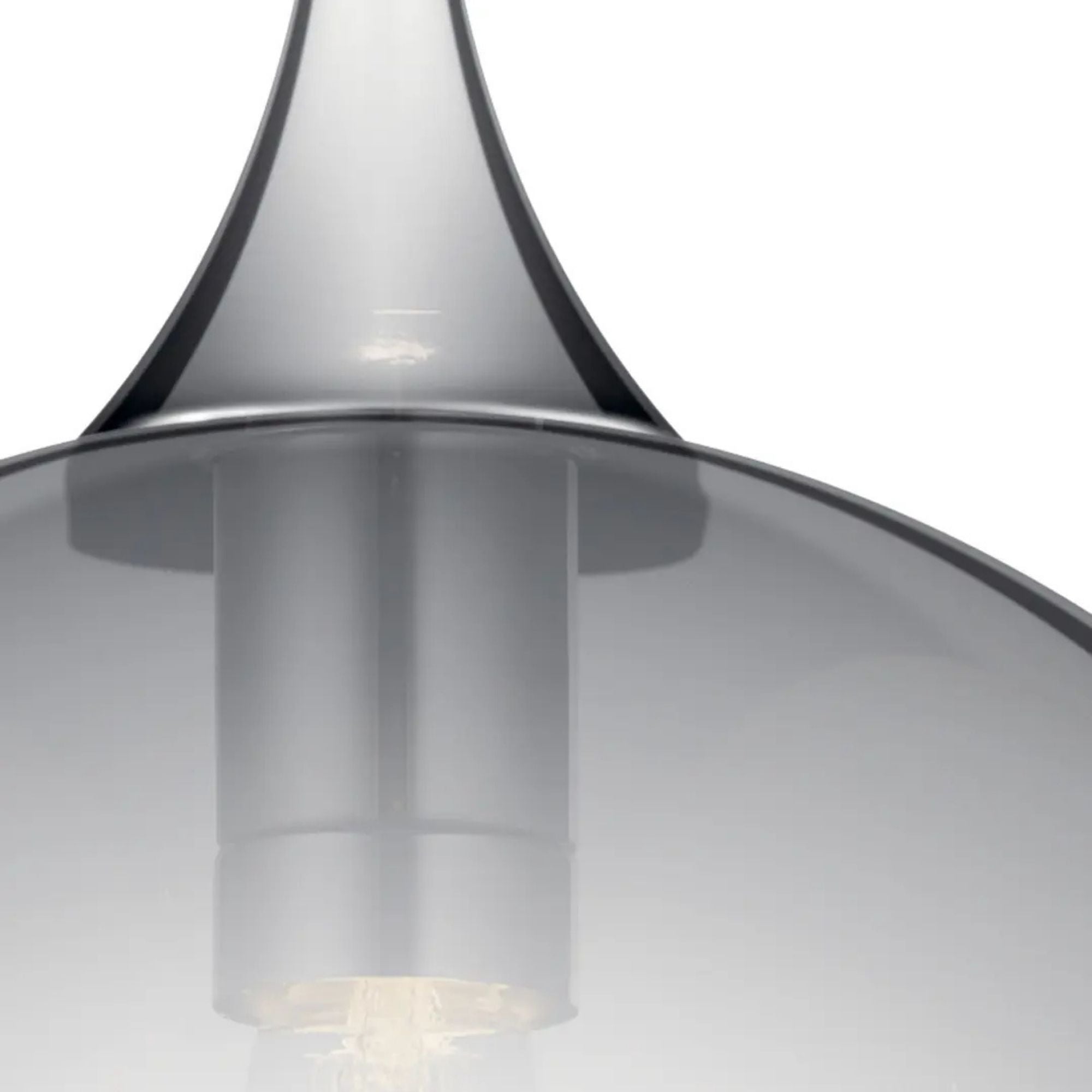 Kichler Tabot 15 in. Pendant Light, Chrome with Glass Dome