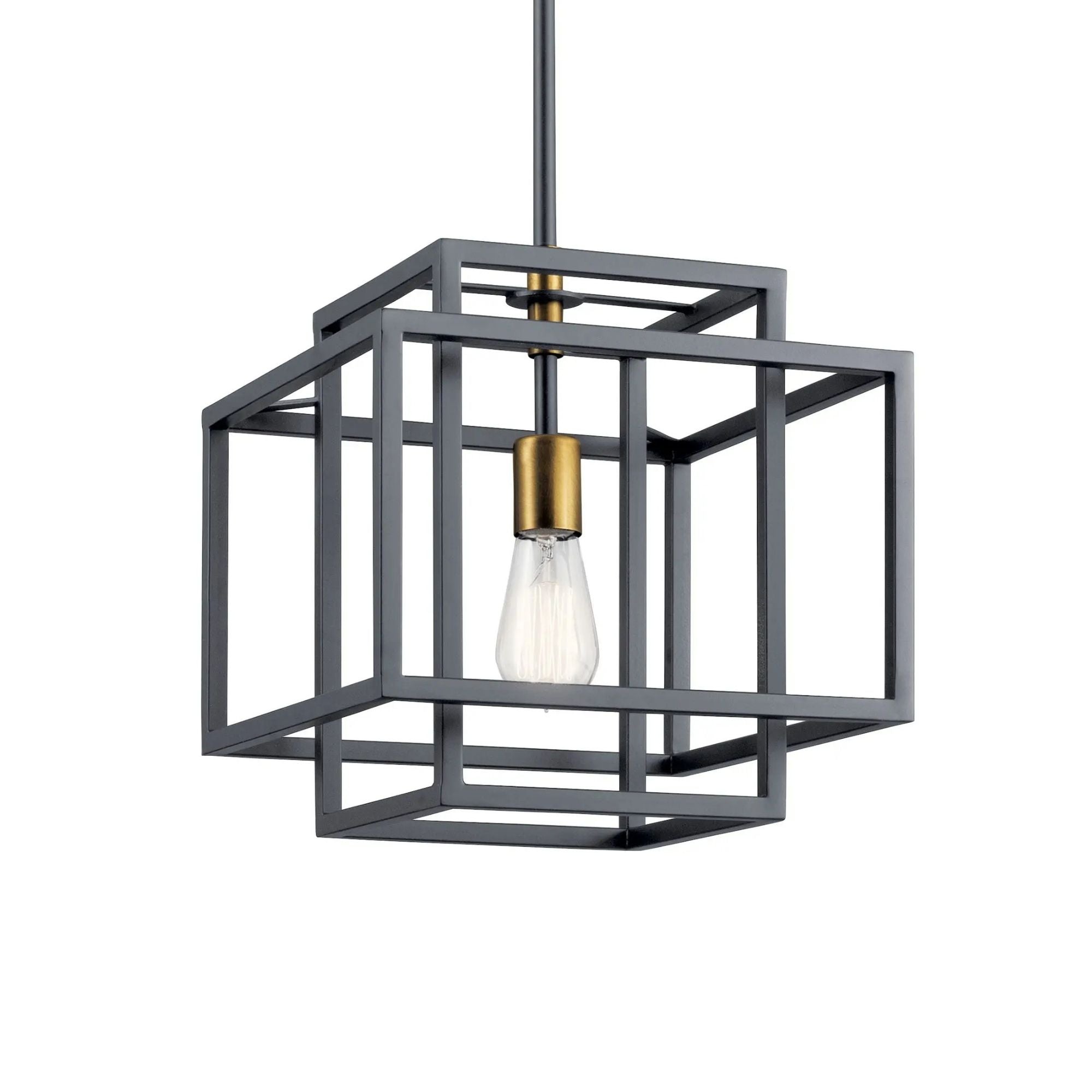 Kichler Taubert 13 in. Pendant Light, Black