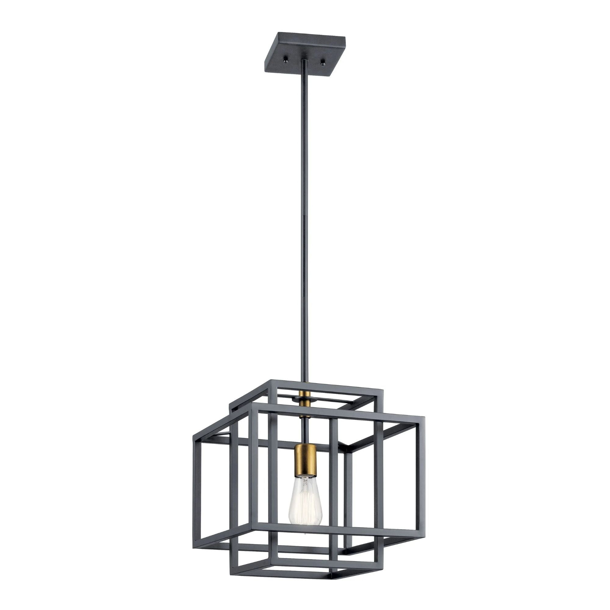 Kichler Taubert 13 in. Pendant Light, Black