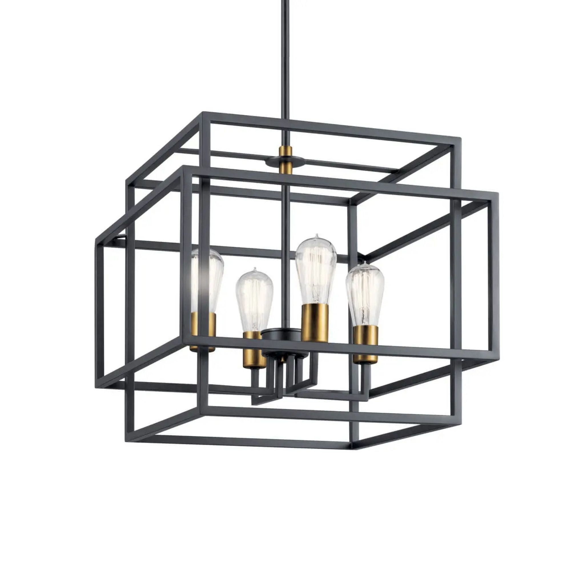 Kichler Taubert 18 in. 4-Light Pendant, Black
