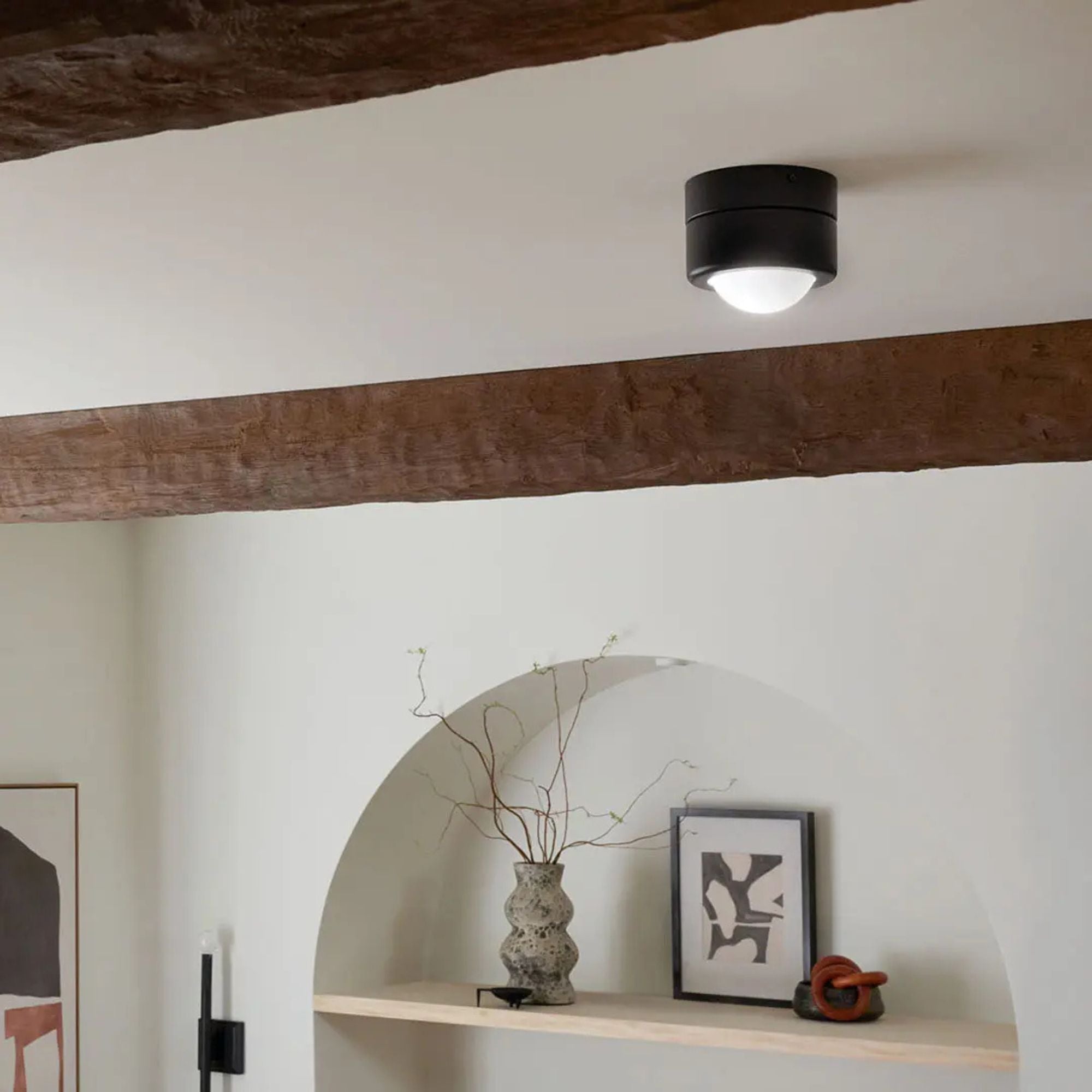 Tibbi 6" LED Flush Mount, Black Finish