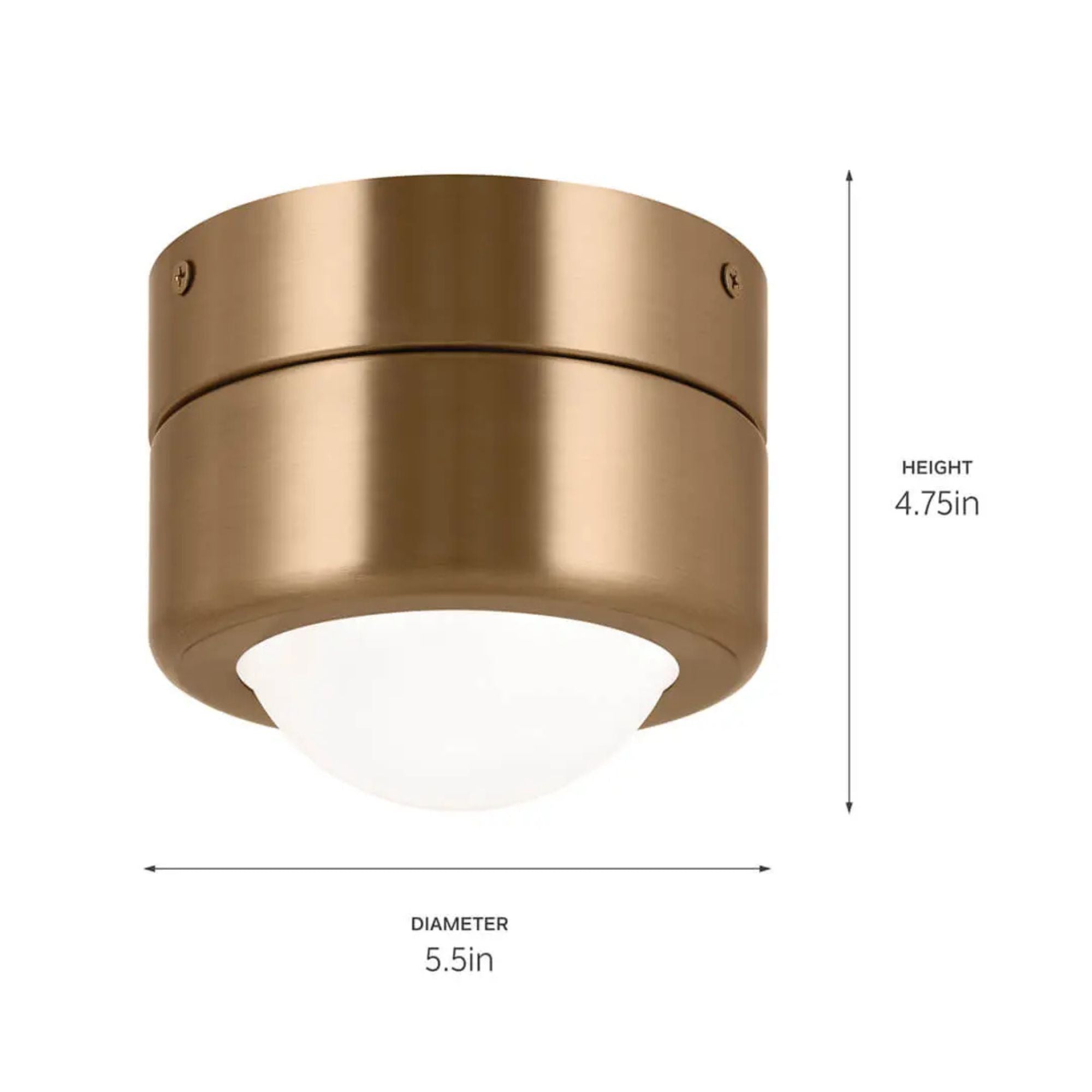 Tibbi 6" LED Flush Mount, Champagne Bronze Finish