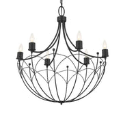 Topiary 28.25 in. 6-Light Chandelier, Textured Black
