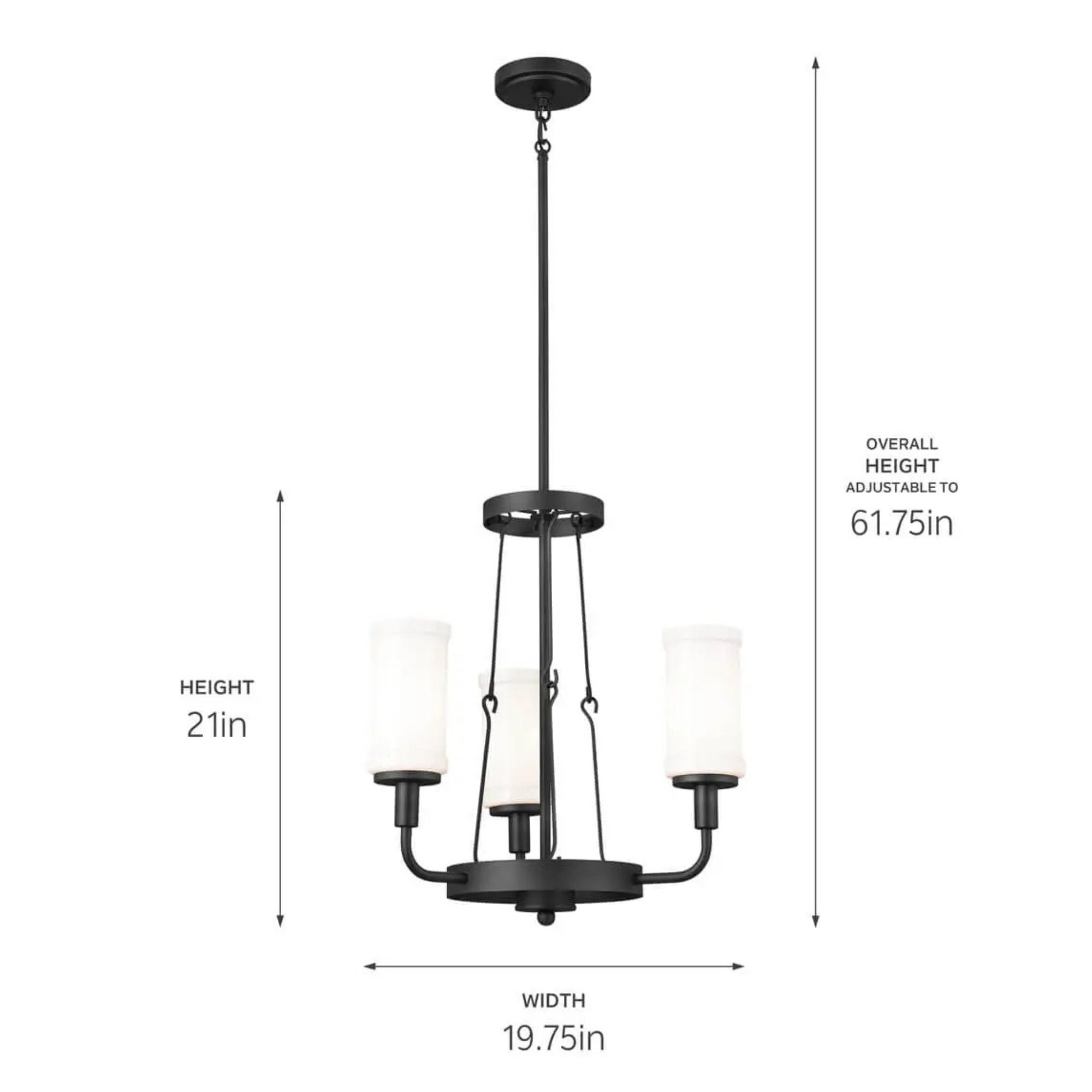 Topiary 28.25 in. 6-Light Chandelier, Textured Black