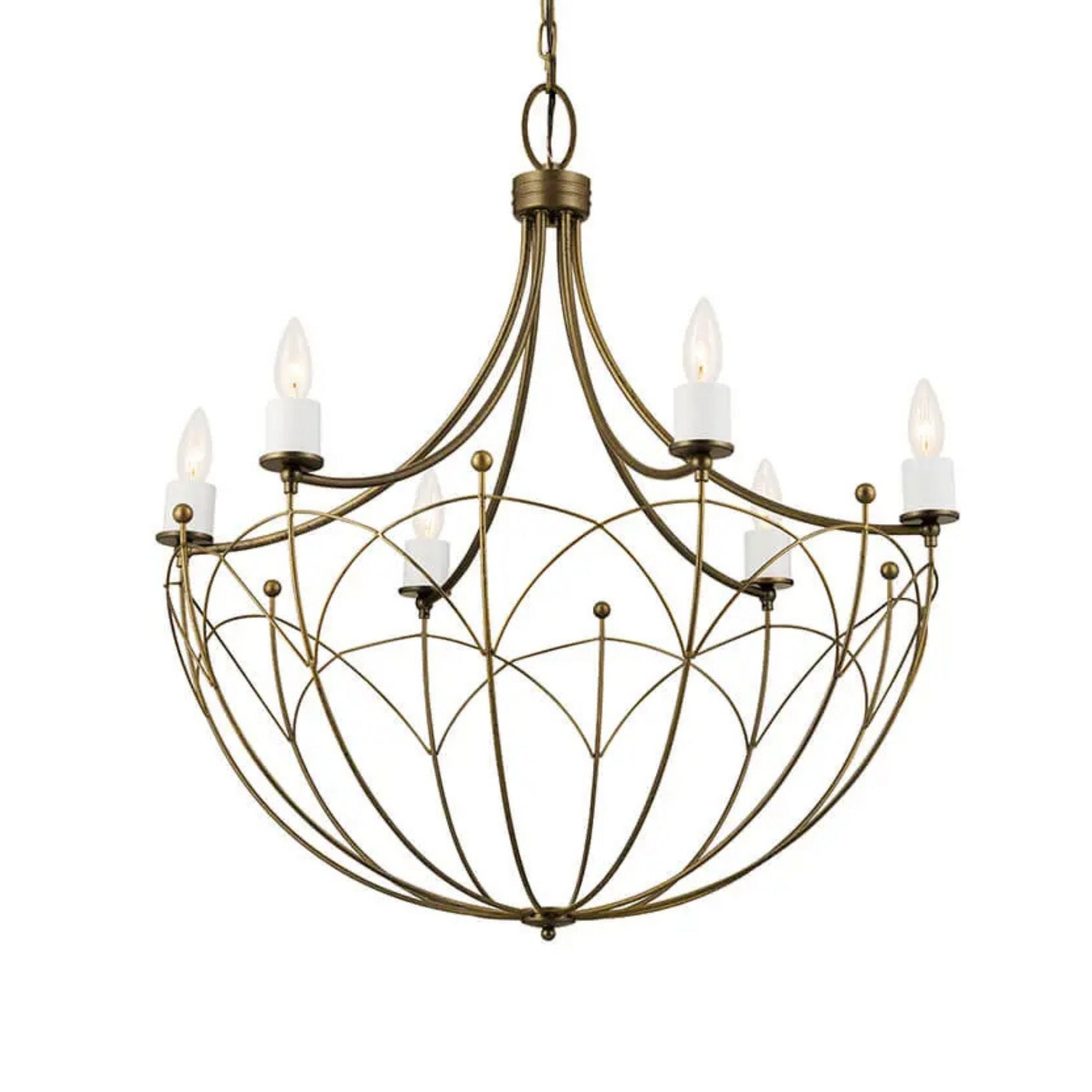 Topiary 30.25in. 6-Light Chandelier, Character Bronze