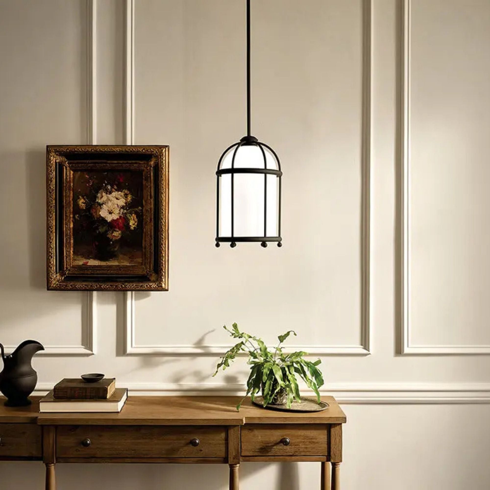 Topiary 18 in. Pendant Light, Textured Black