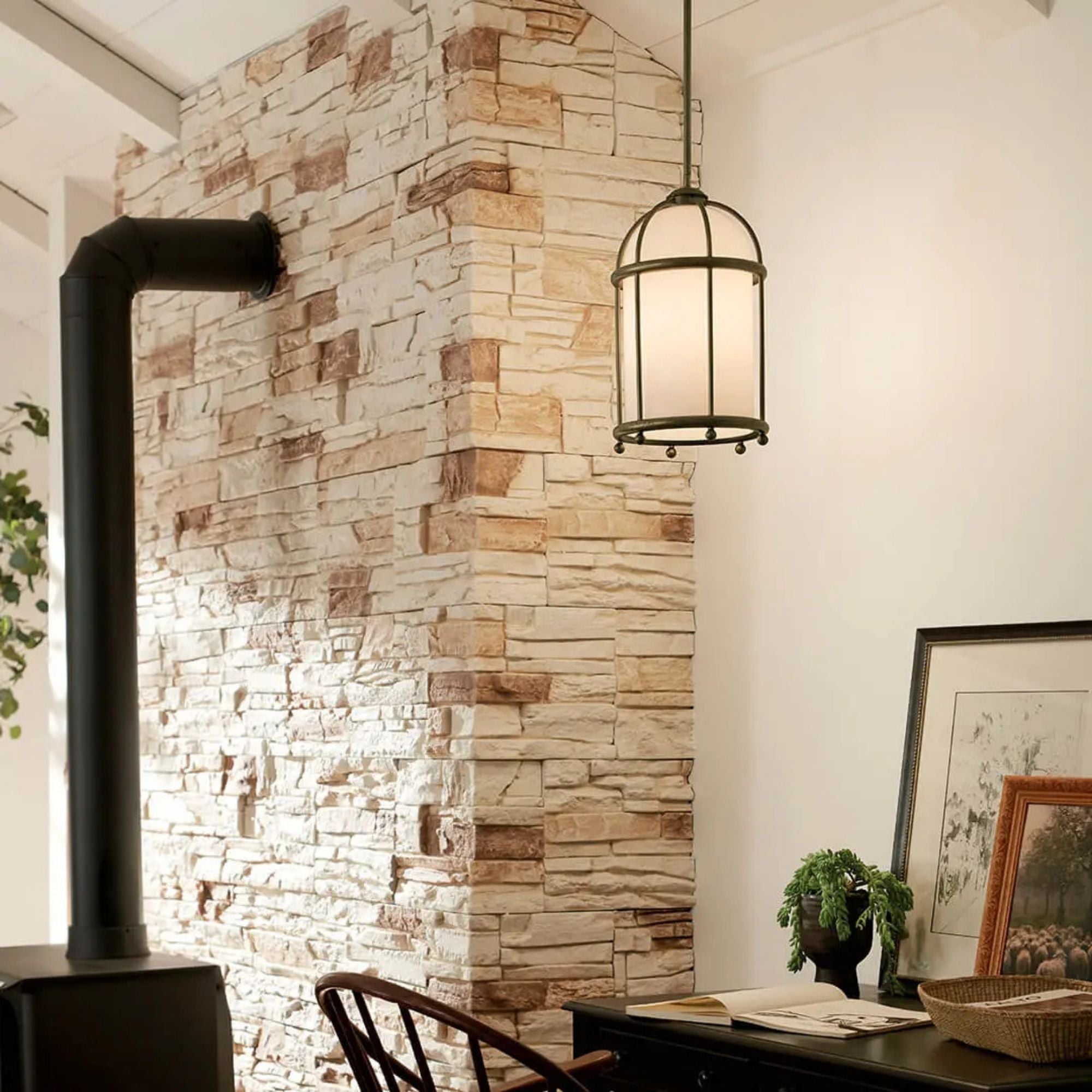 Topiary Pendant Light, Character Bronze