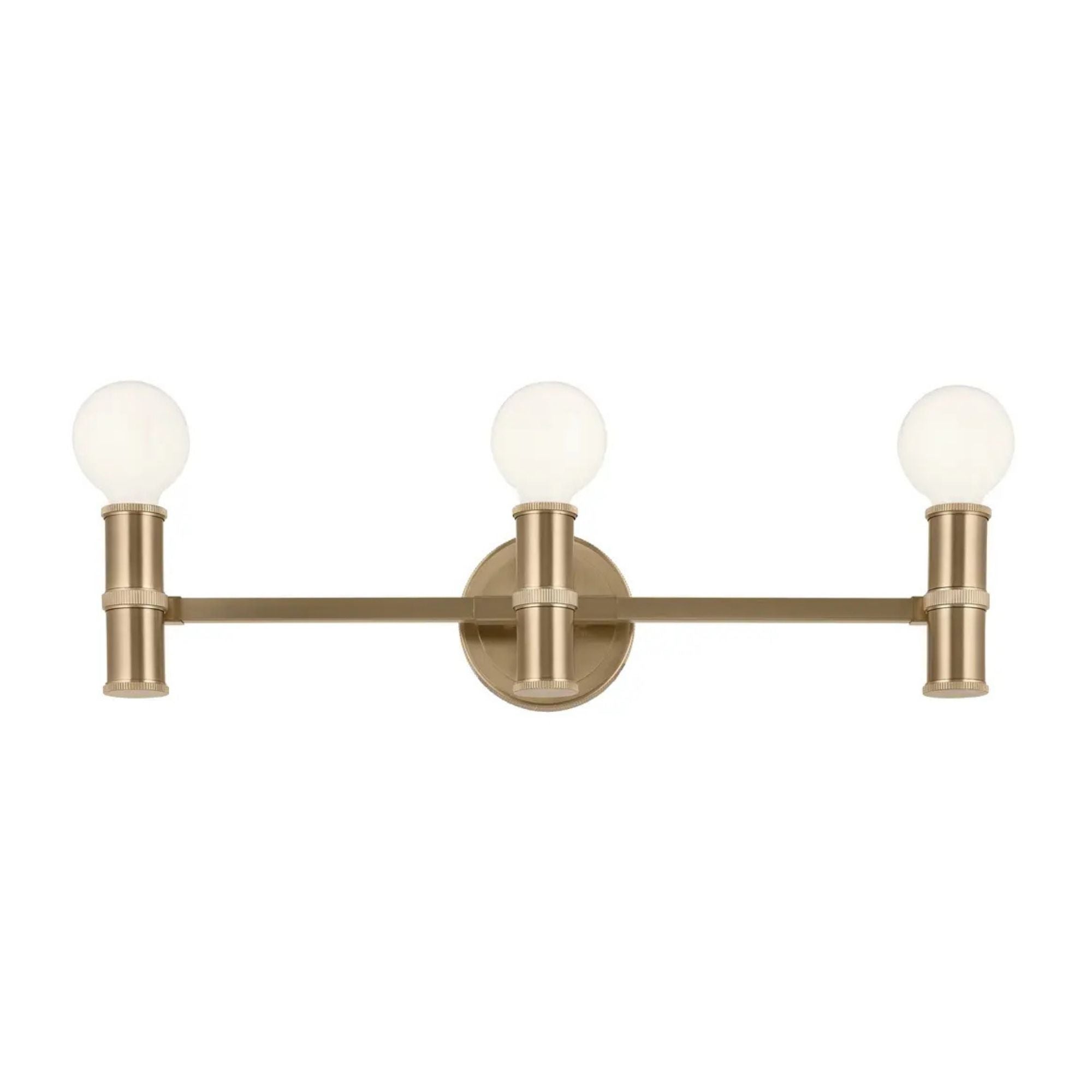 Torche 24.25 in. 3-Light Bathroom Vanity Light, Champagne Bronze