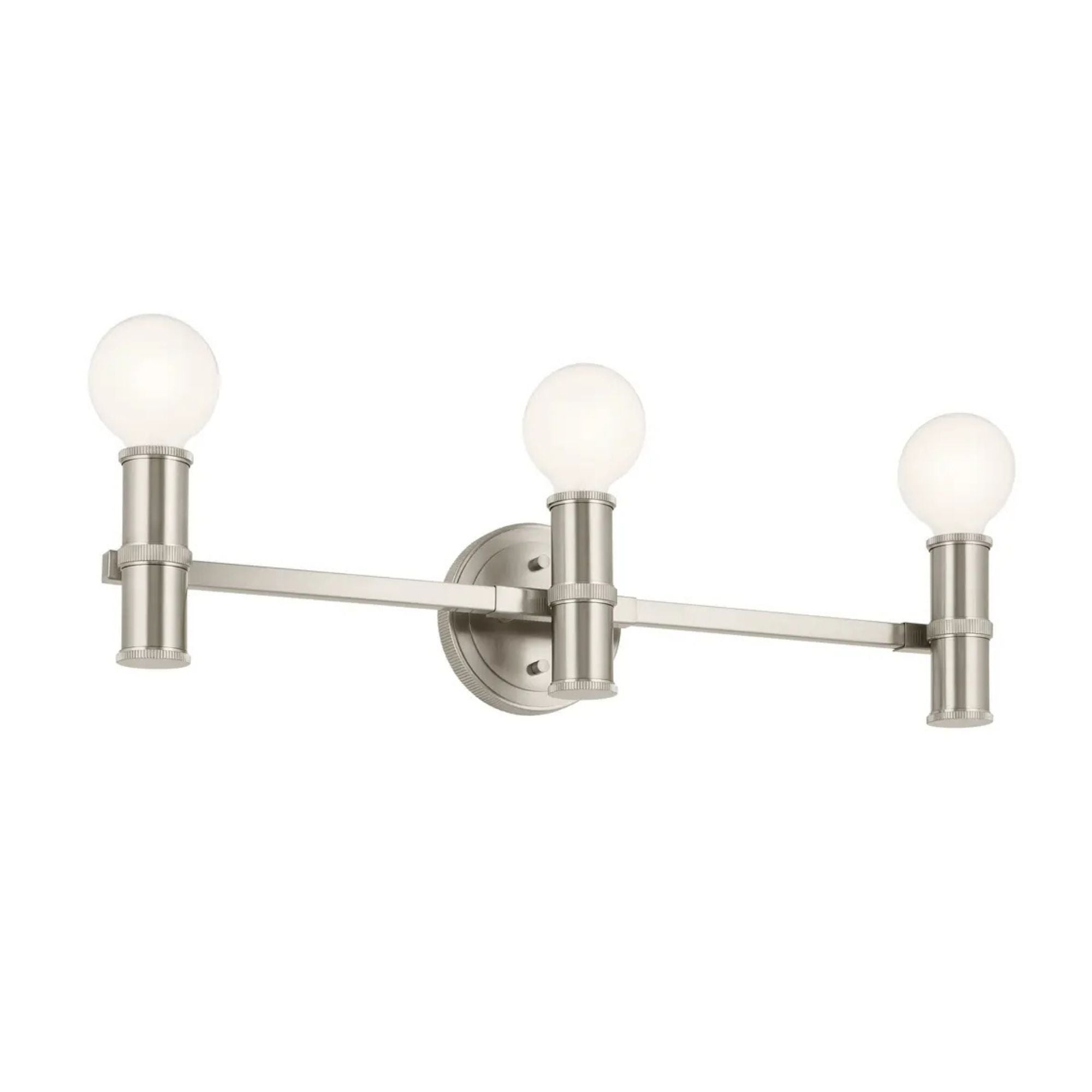 Torche 24.25 in. 3-Light Bathroom Vanity Light, Brushed Nickel