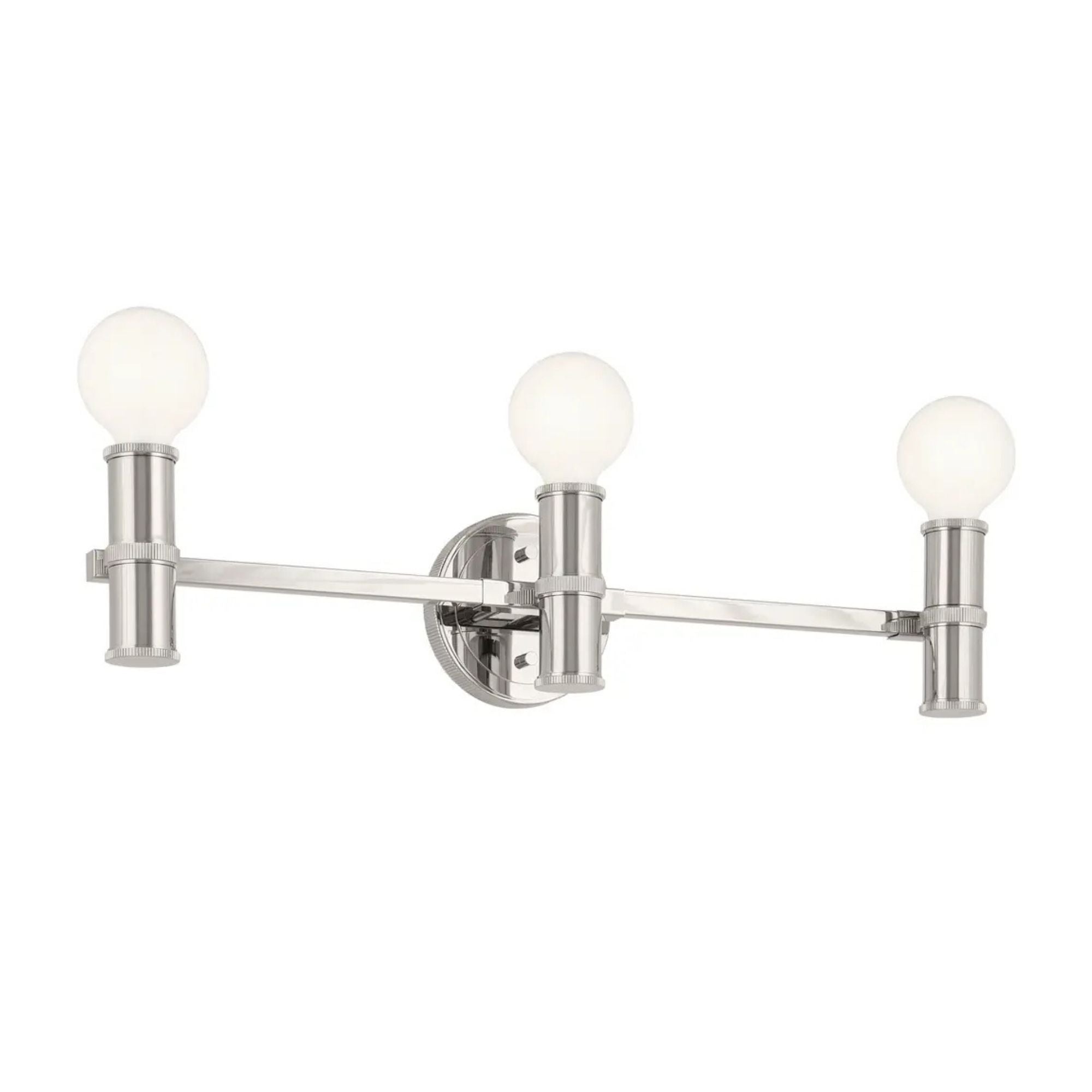 Torche 24.25 in. 3-Light Bathroom Vanity Light, Polished Nickel