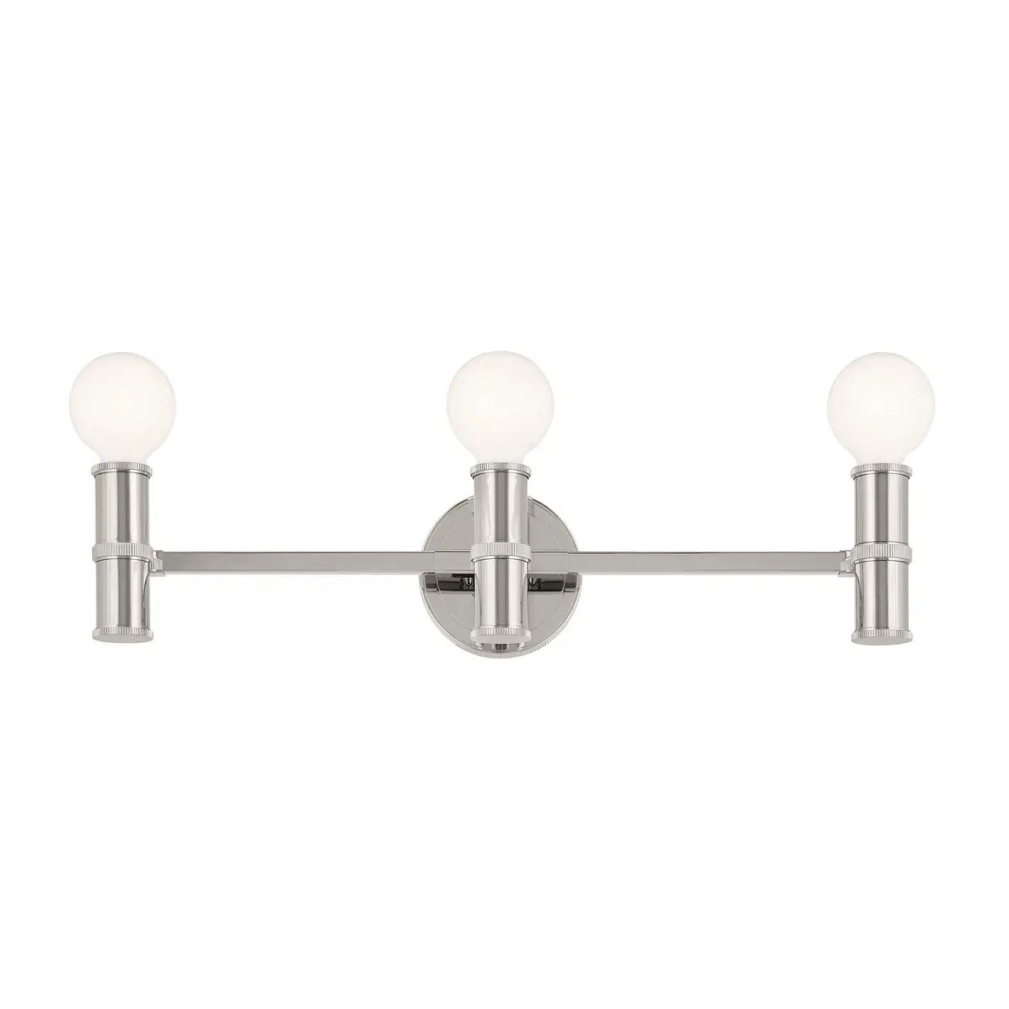 Torche 24.25 in. 3-Light Bathroom Vanity Light, Polished Nickel