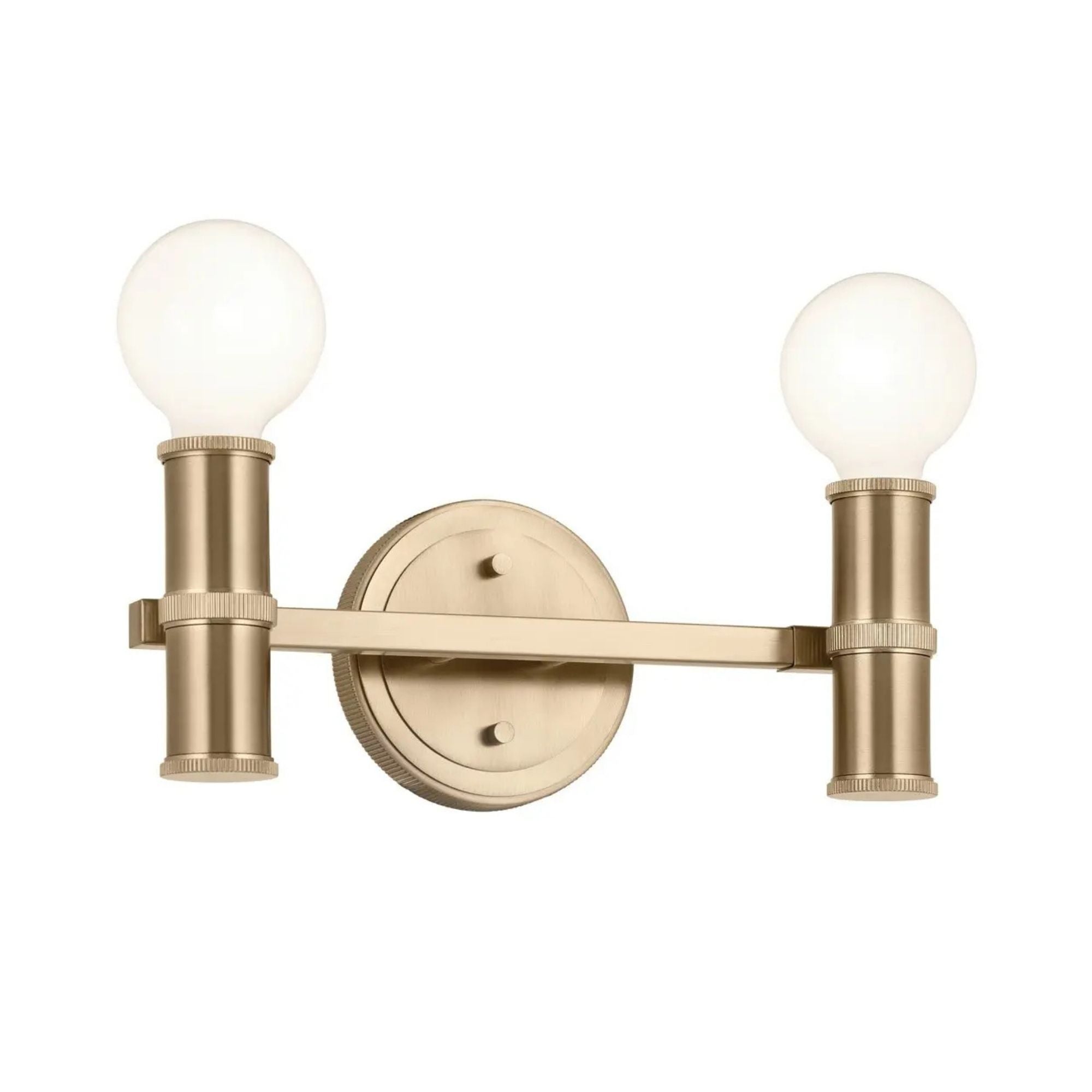 Torche 13 in. 2-Light Bathroom Vanity Light, Champagne Bronze