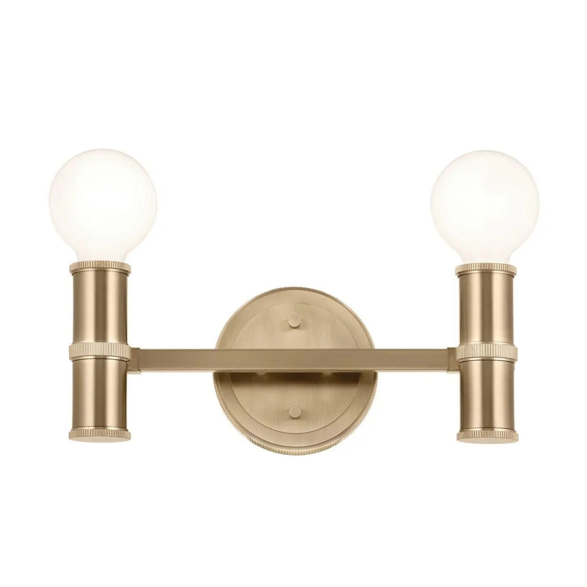 Torche 13 in. 2-Light Bathroom Vanity Light, Champagne Bronze