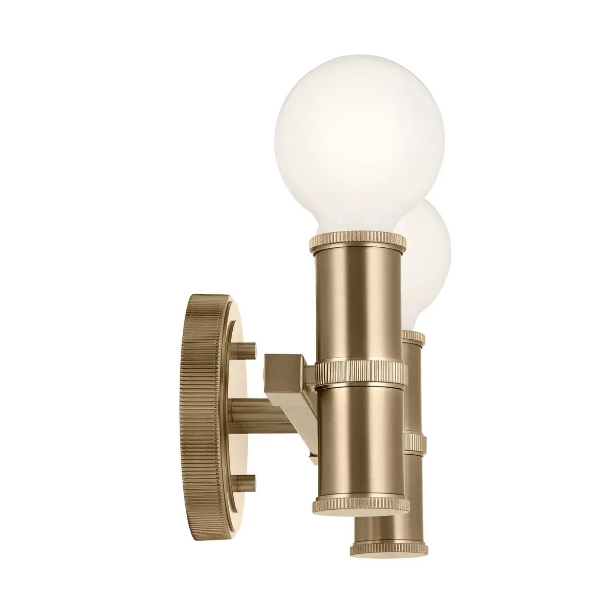 Torche 13 in. 2-Light Bathroom Vanity Light, Champagne Bronze