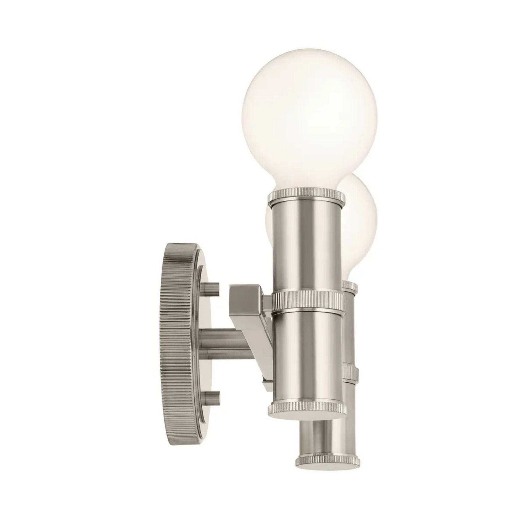 Torche 13 in. 2-Light Bathroom Vanity Light, Brushed Nickel