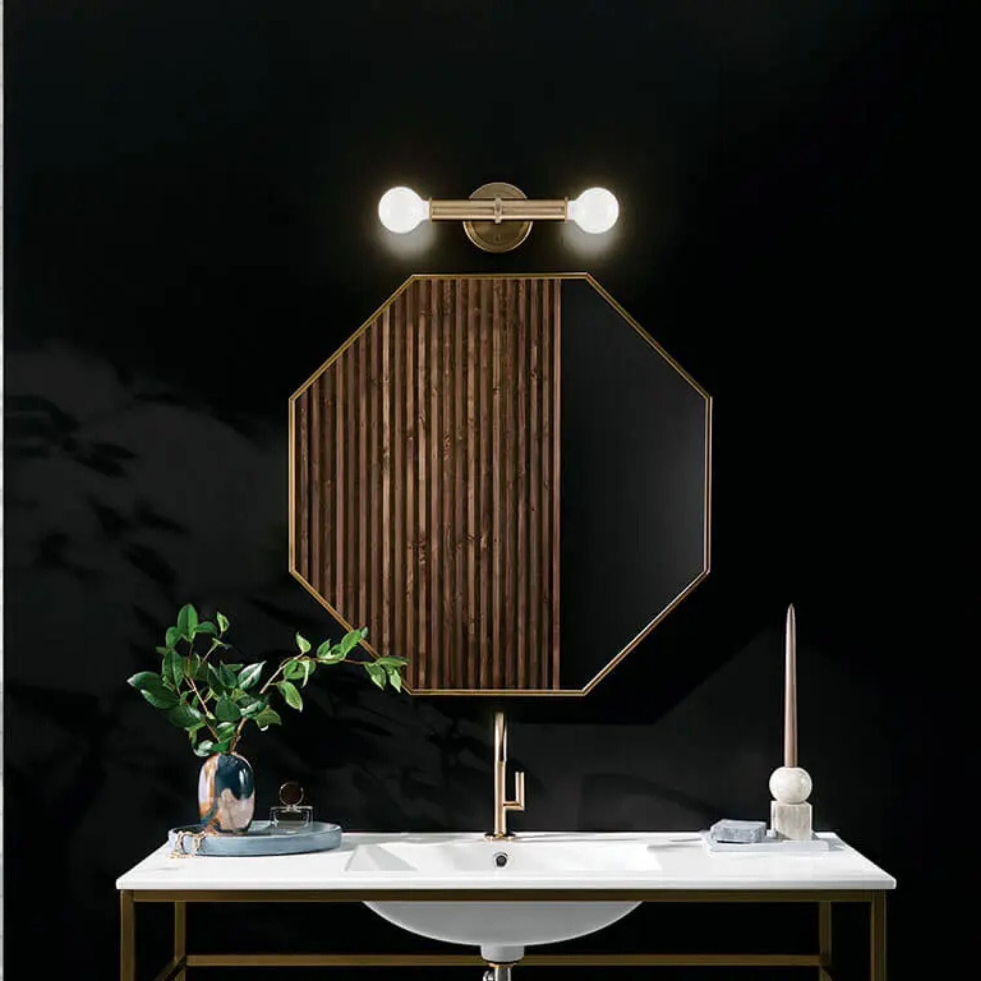 Torche 9.75 in. 2-Light Wall Sconce, Champagne Bronze