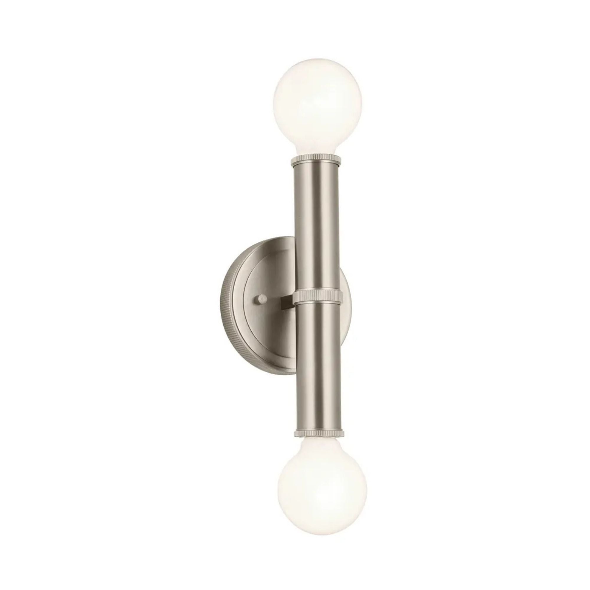 Torche 9.75 in. 2-Light Wall Sconce, Brushed Nickel