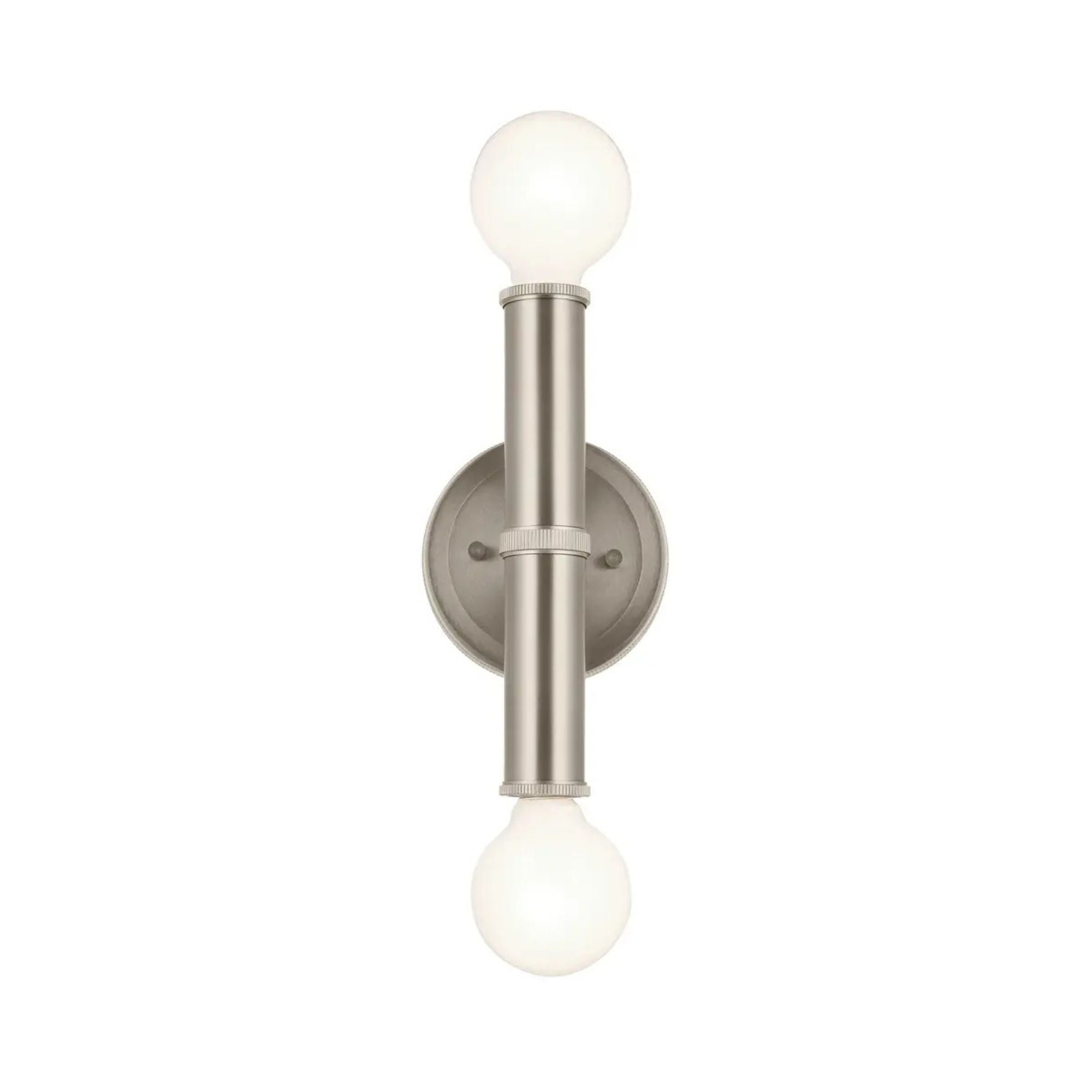 Torche 9.75 in. 2-Light Wall Sconce, Brushed Nickel